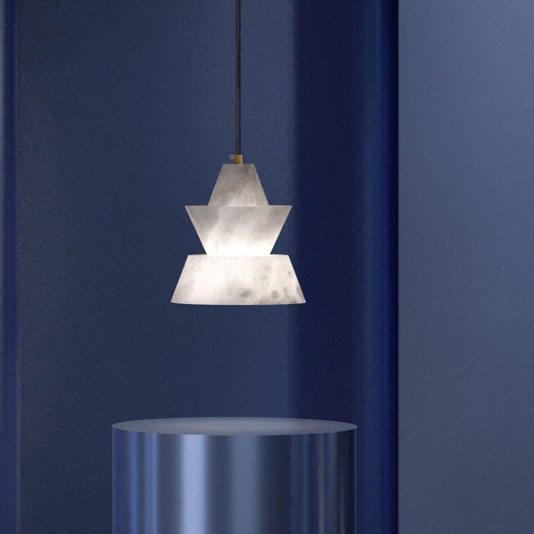 Strata Alabaster Pendant Light - Blowlighting
