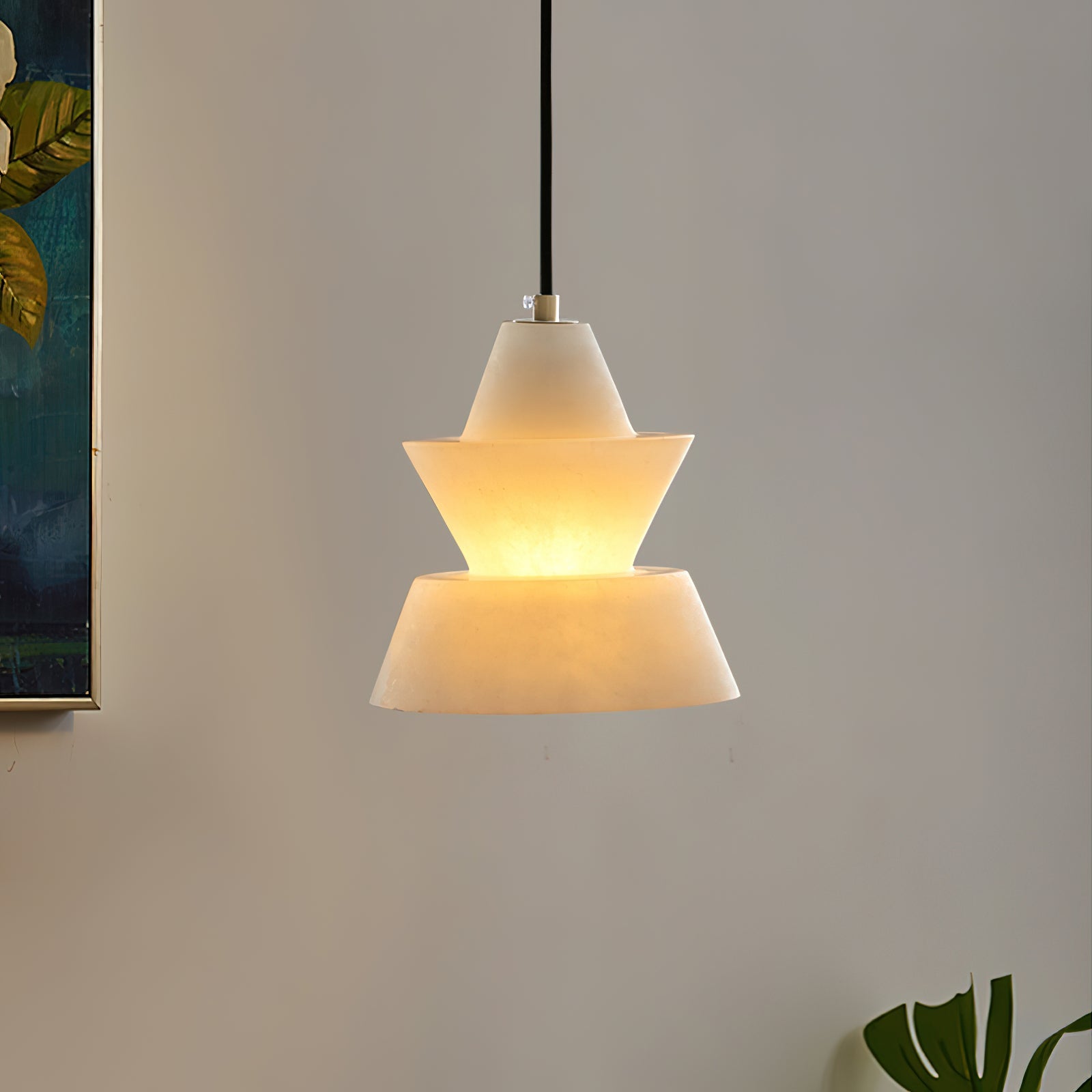 Strata Alabaster Pendant Light - Blowlighting