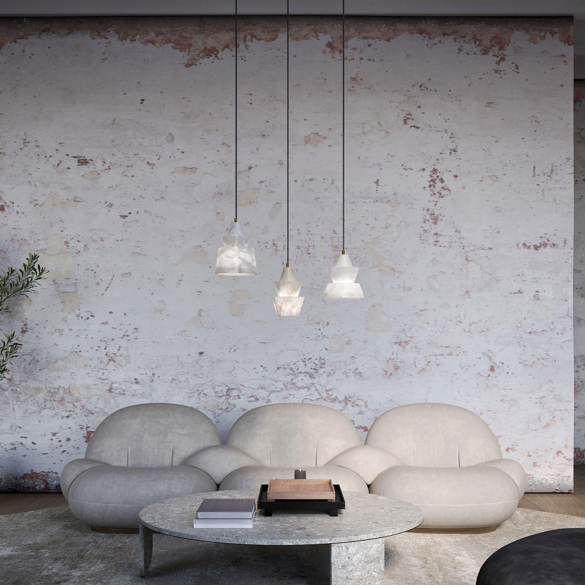 Strata Alabaster Pendant Light - Blowlighting