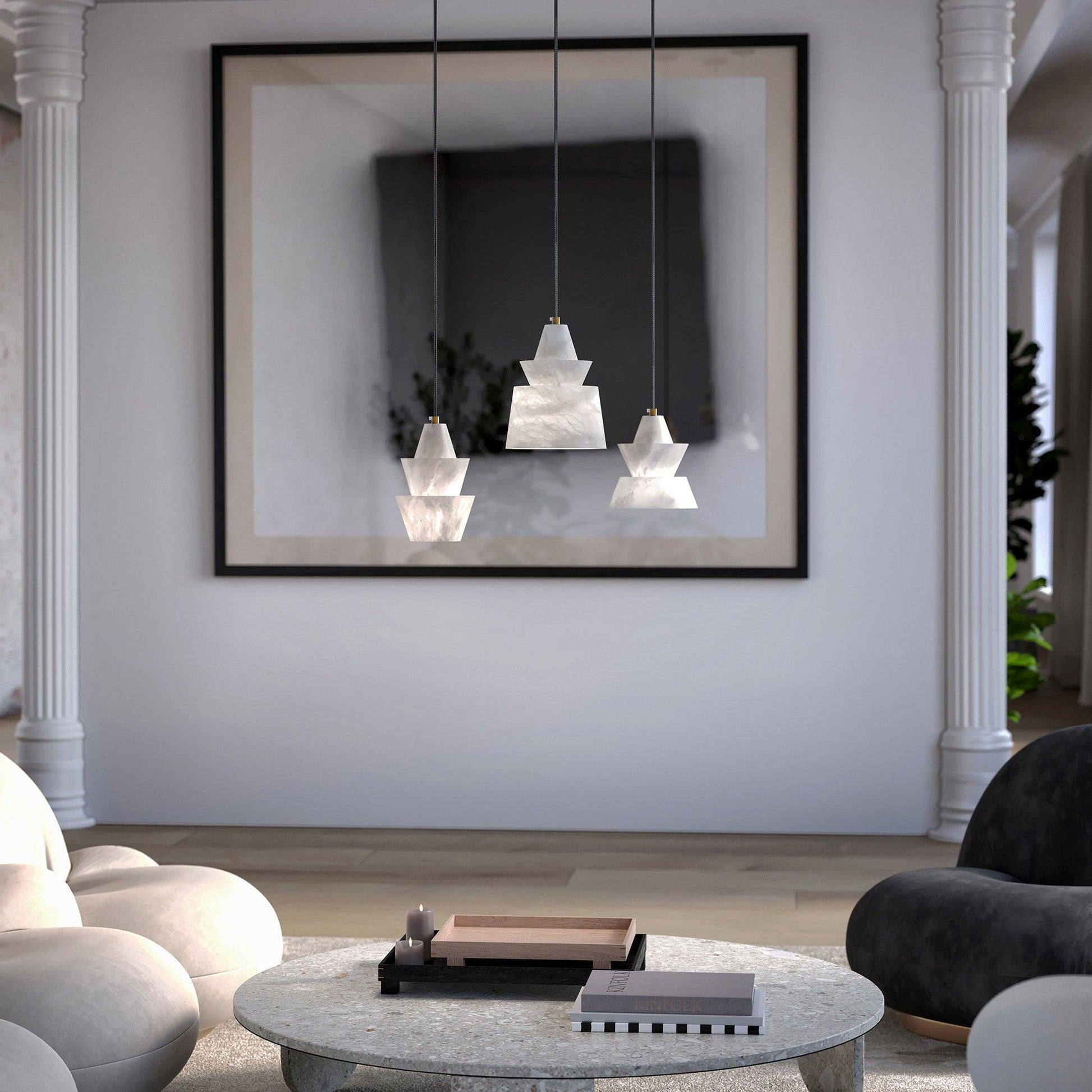Strata Alabaster Pendant Light - Blowlighting
