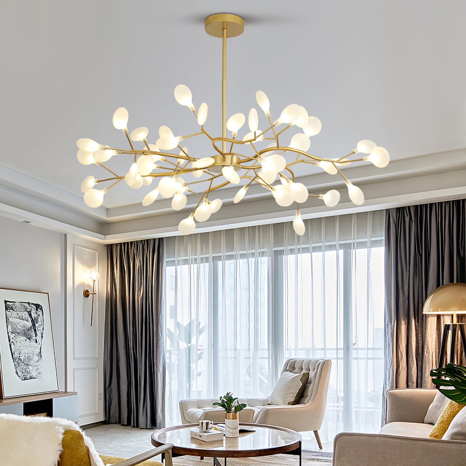 LED Firefly Sputnik Chandelier - Blowlighting