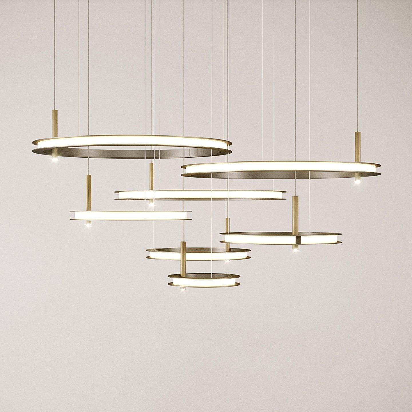 Aurora Chandelier Ring Layered Minimalist - Blowlighting
