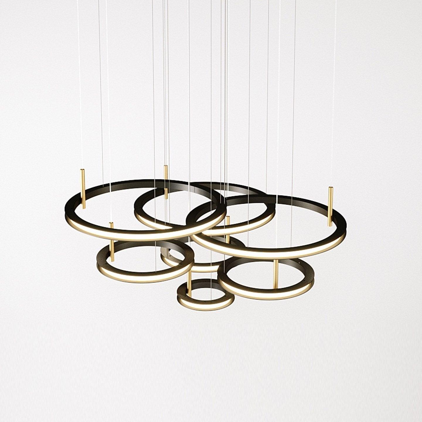 Aurora Chandelier Ring Layered Minimalist - Blowlighting
