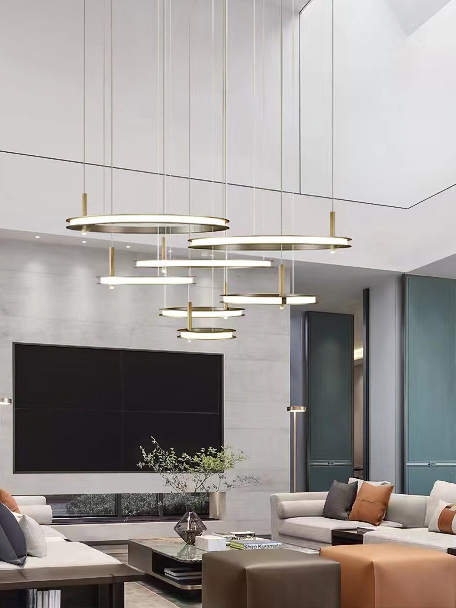 Aurora Chandelier Ring Layered Minimalist - Blowlighting