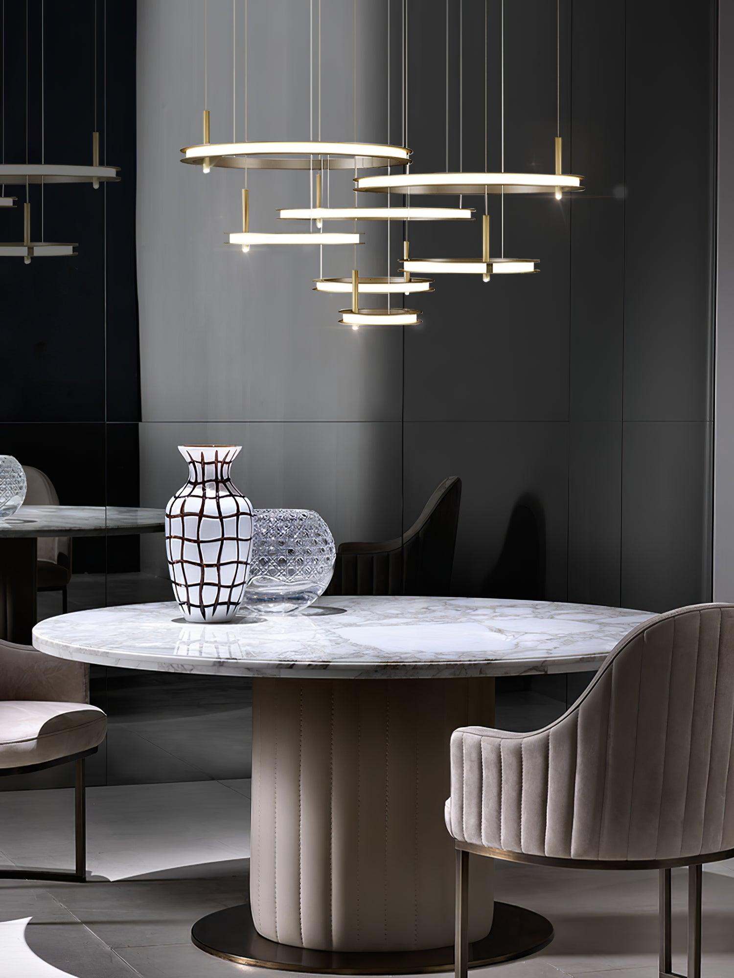 Aurora Chandelier Ring Layered Minimalist - Blowlighting