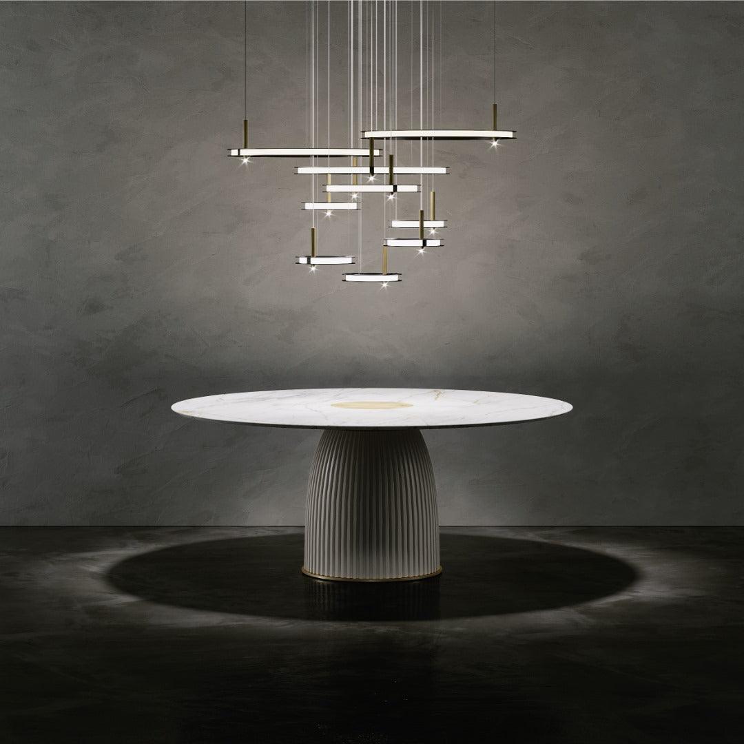 Aurora Chandelier Ring Layered Minimalist - Blowlighting