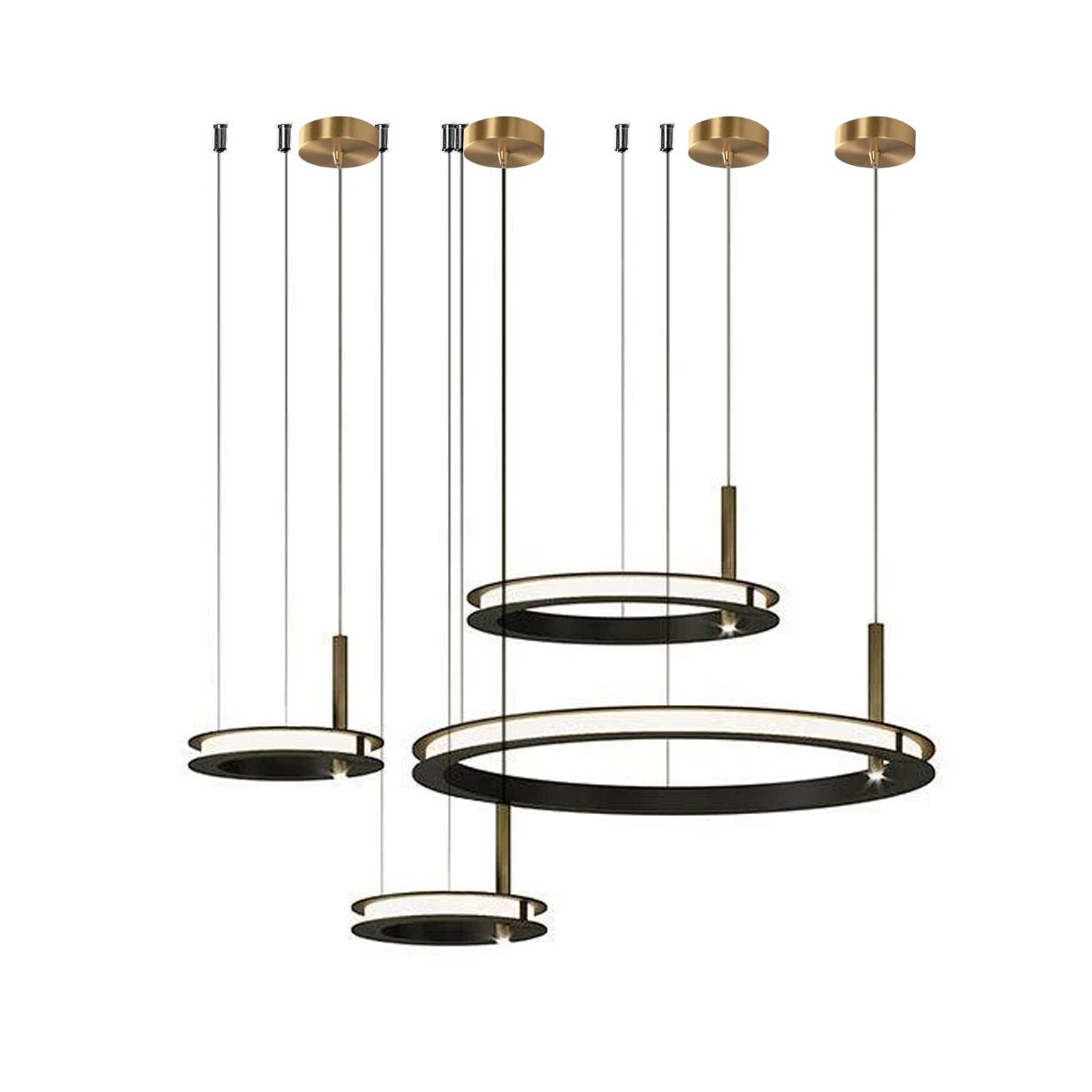 Aurora Chandelier Ring Layered Minimalist - Blowlighting