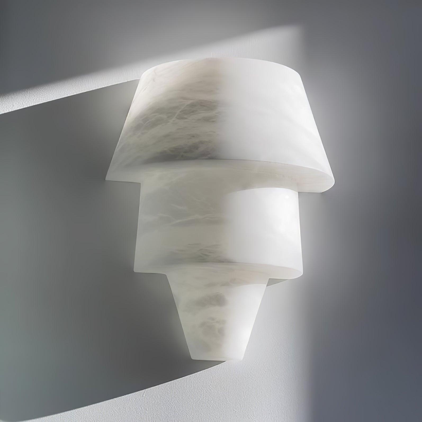 Vyloren Tiered Alabaster Wall Light - Blowlighting