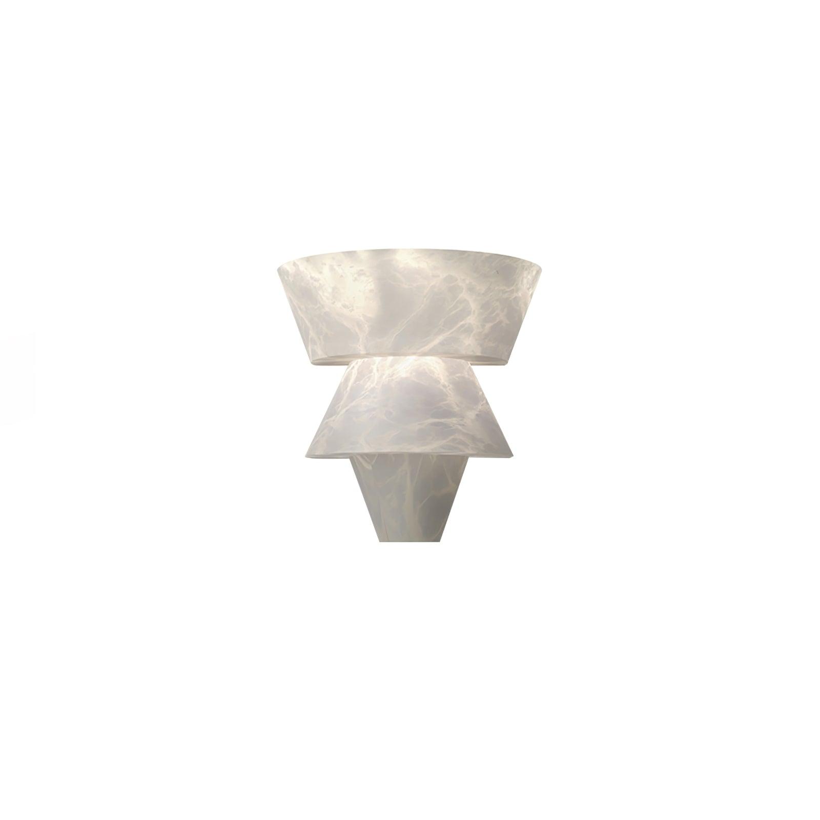 Vyloren Tiered Alabaster Wall Light - Blowlighting