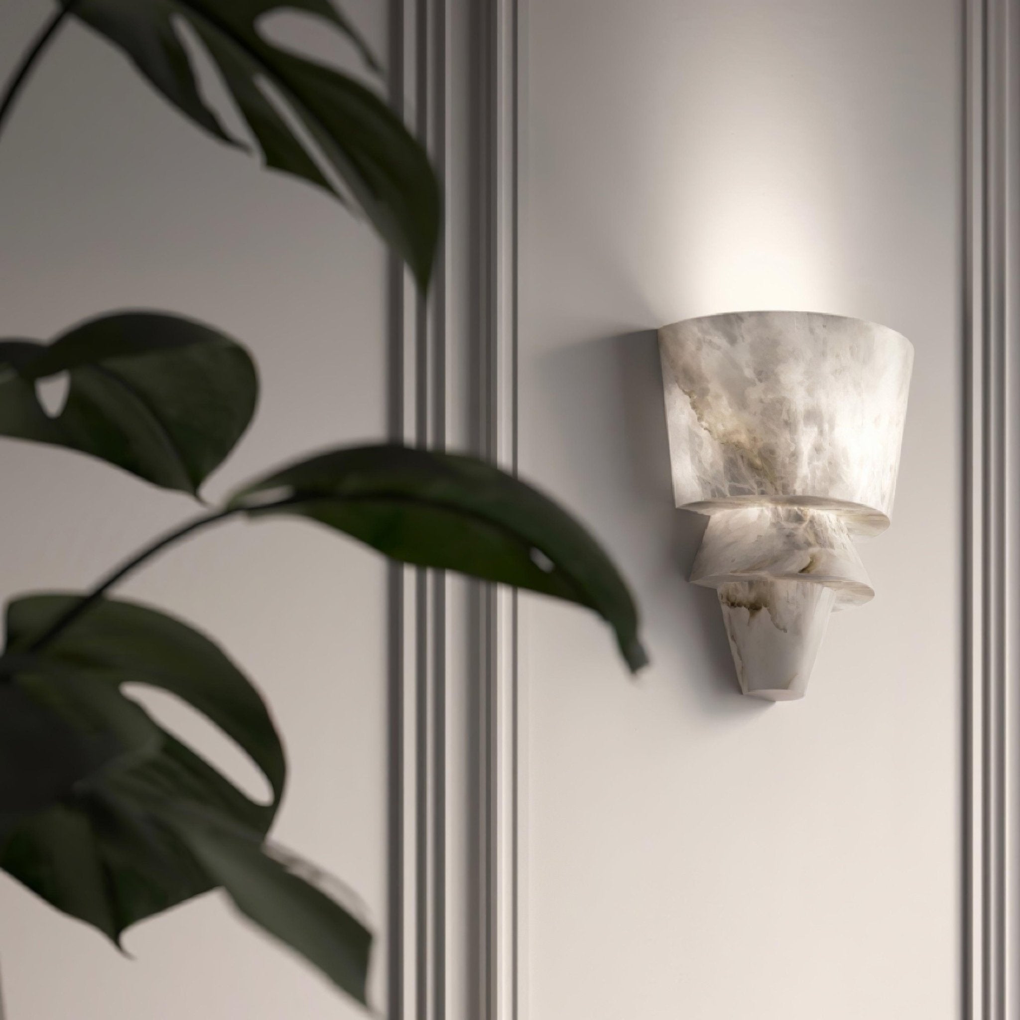 Vyloren Tiered Alabaster Wall Light - Blowlighting