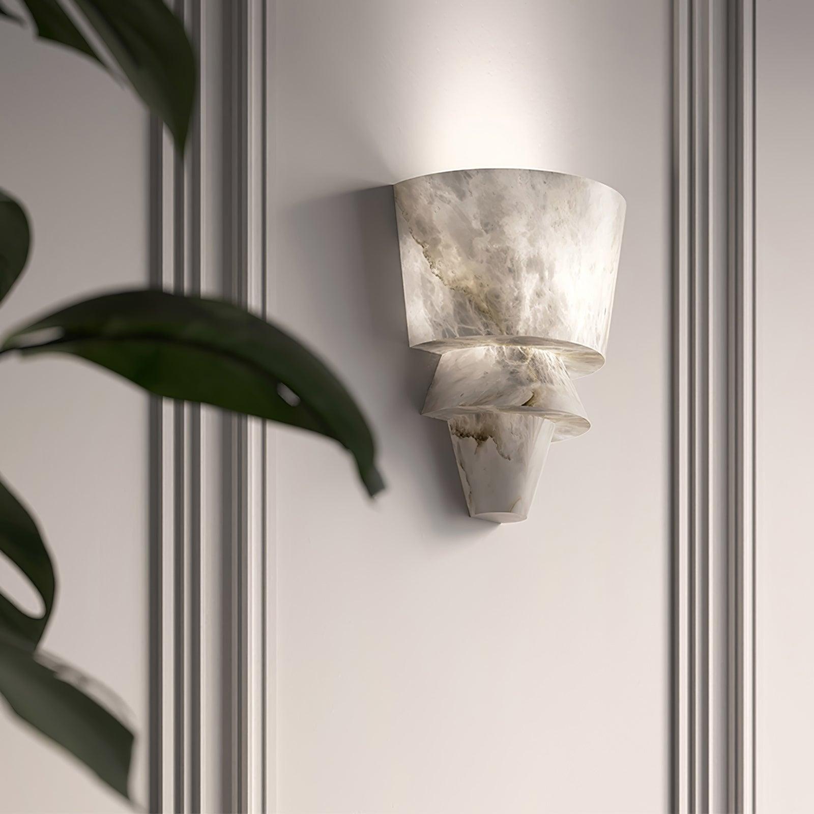 Vyloren Tiered Alabaster Wall Light - Blowlighting