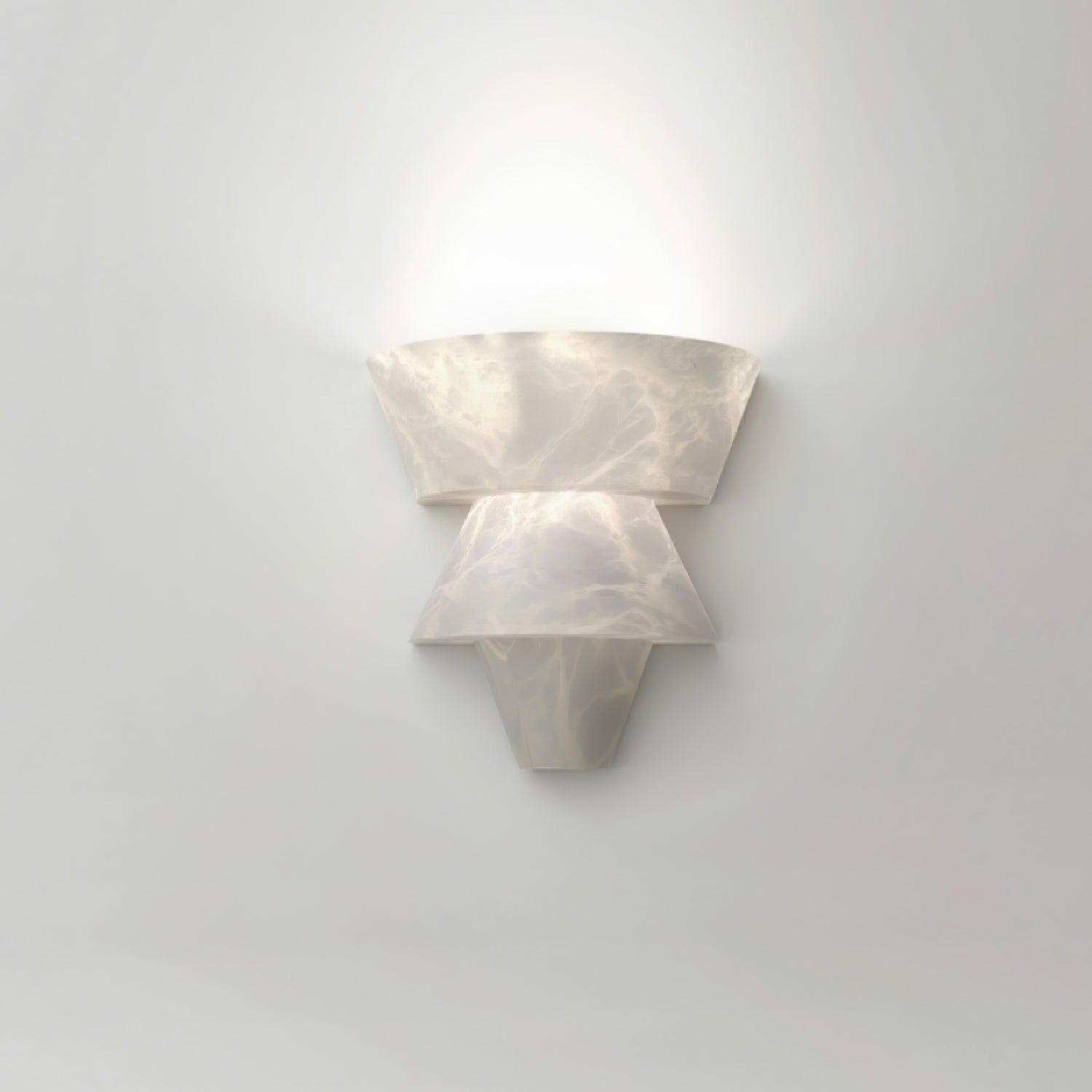 Vyloren Tiered Alabaster Wall Light - Blowlighting