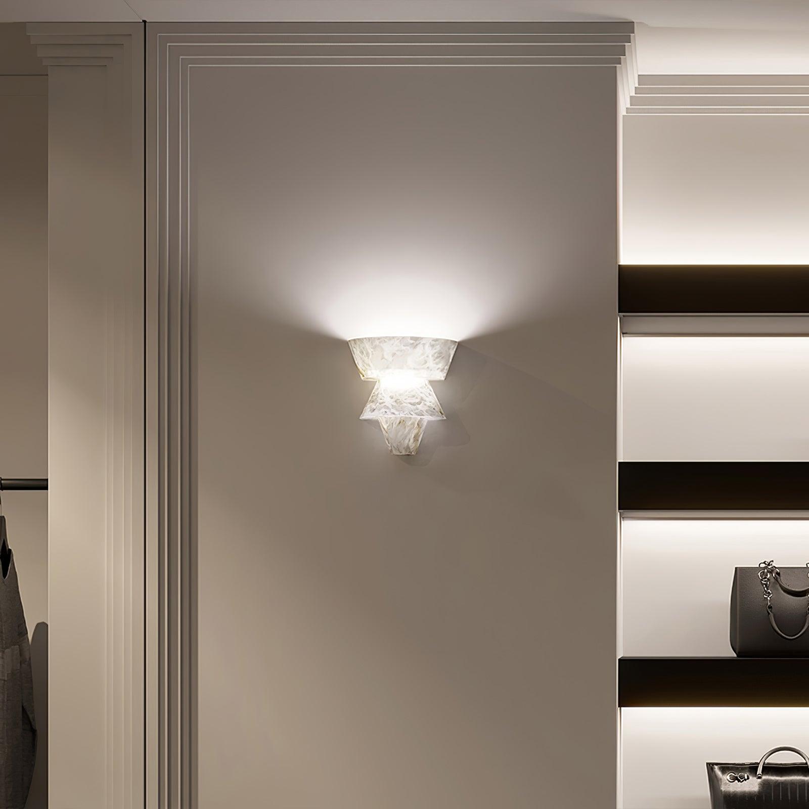 Vyloren Tiered Alabaster Wall Light - Blowlighting