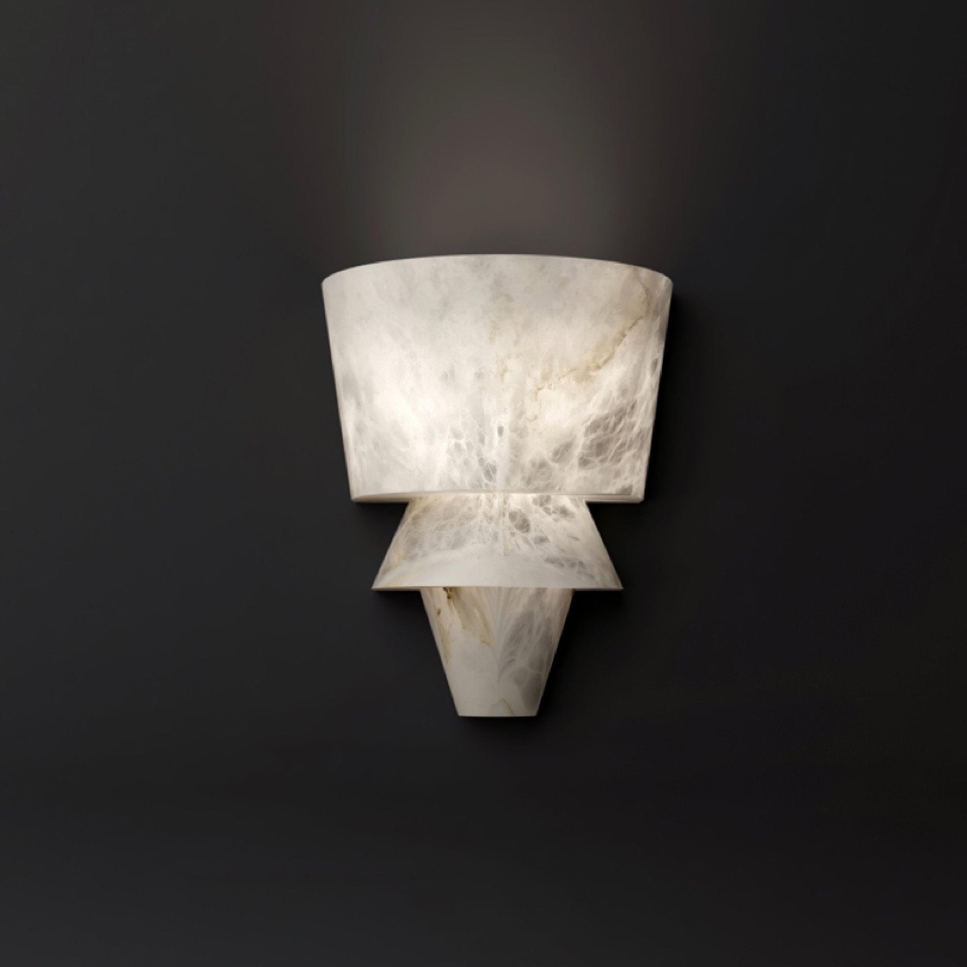 Vyloren Tiered Alabaster Wall Light - Blowlighting