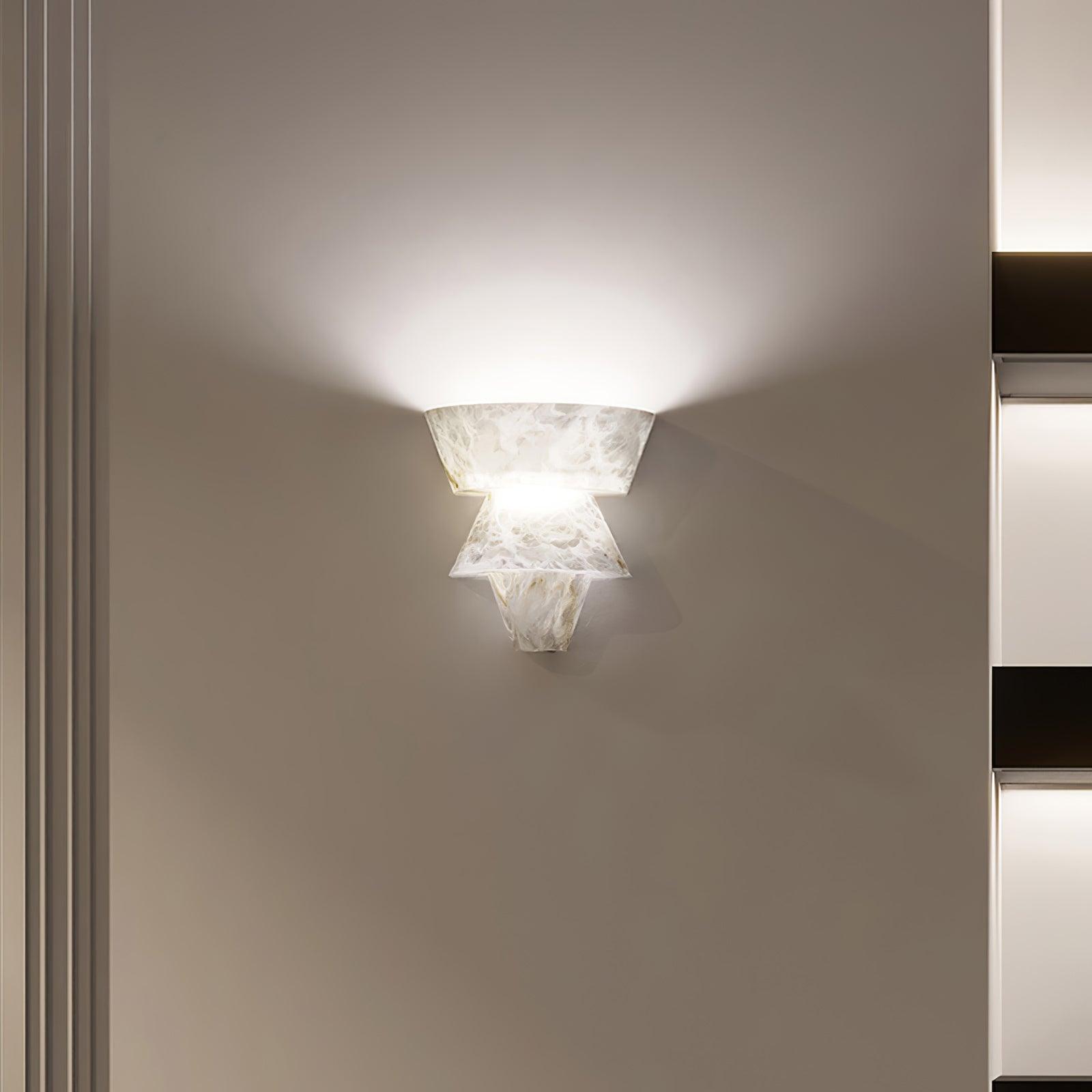 Vyloren Tiered Alabaster Wall Light - Blowlighting