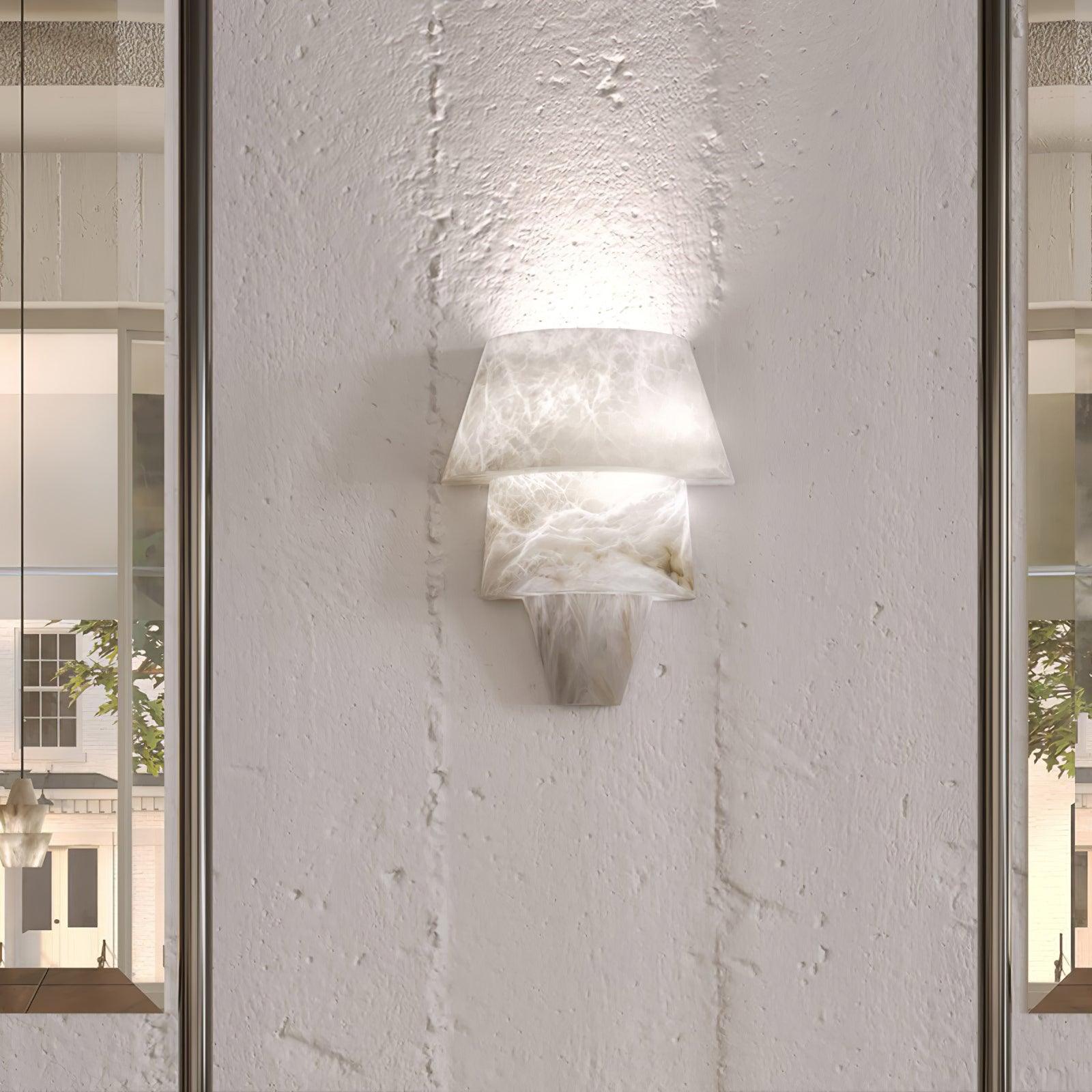 Vyloren Tiered Alabaster Wall Light - Blowlighting