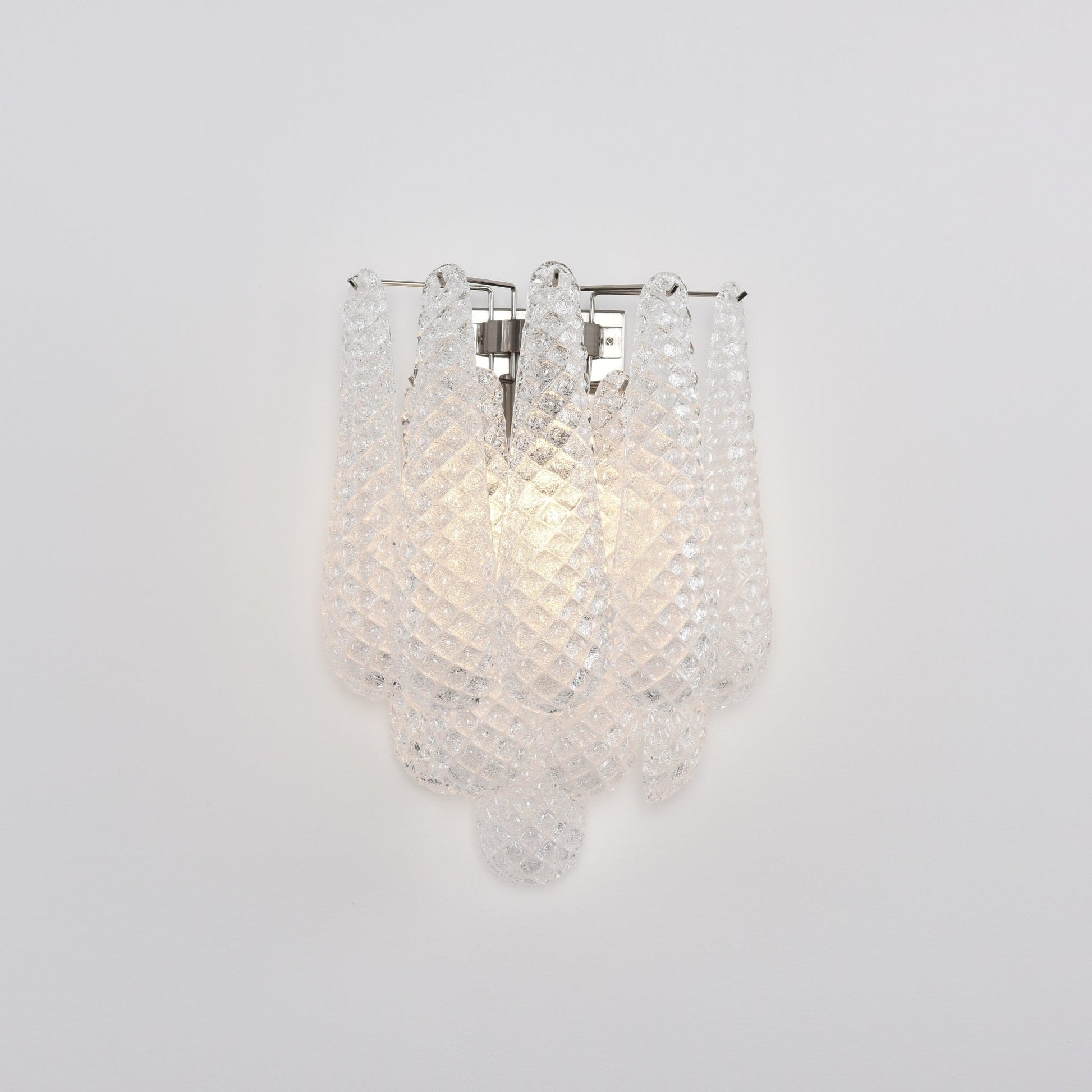 Aurora Wall Lamp Pink Teardrop Glass Floral Artistic - Blowlighting