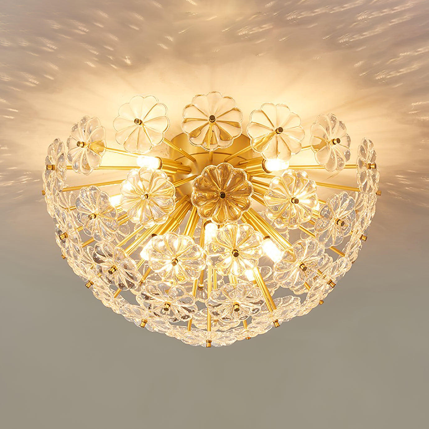 Lamina Vintage Glass Ceiling Light