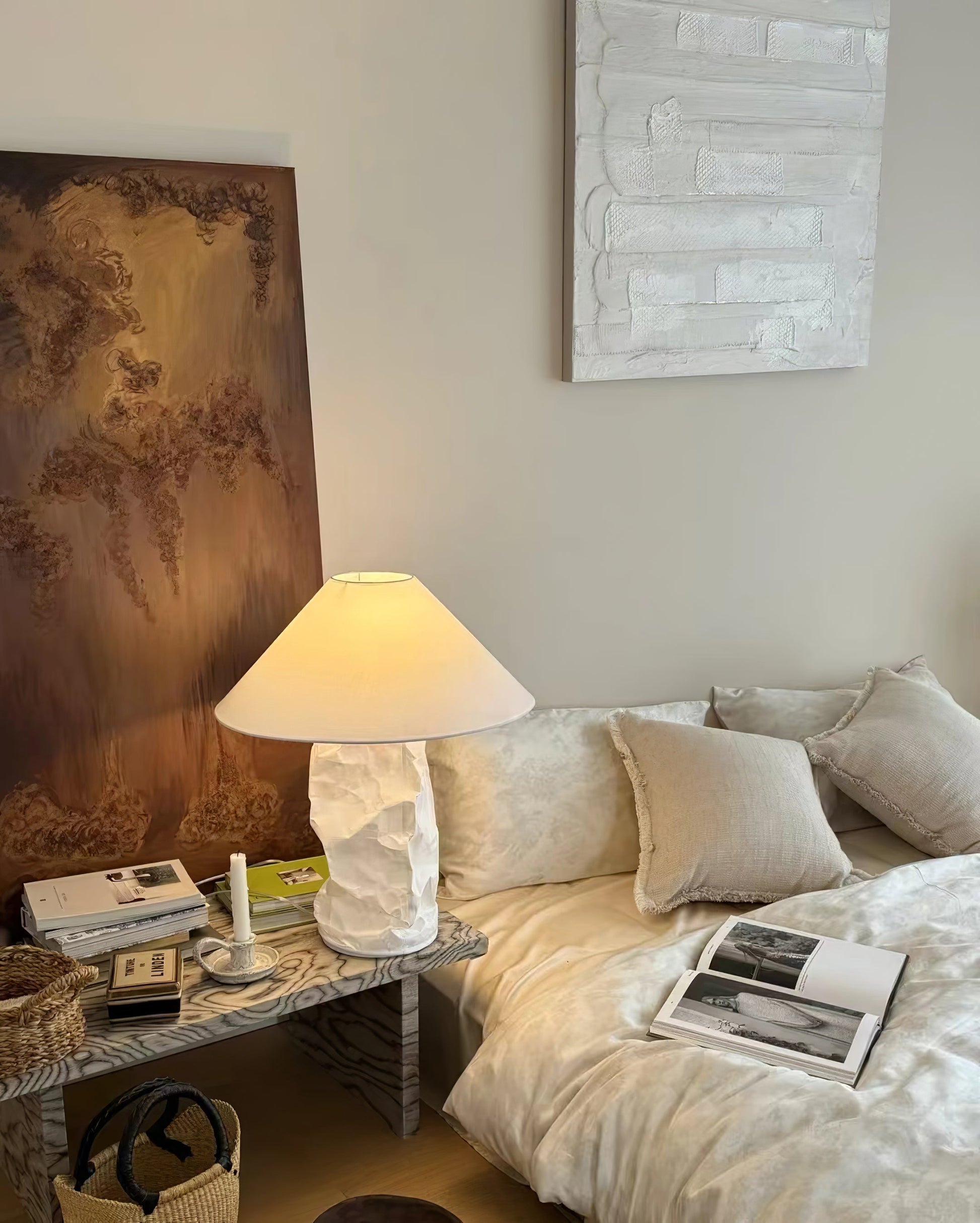 Crinkle Paper Table Lamp - Blowlighting