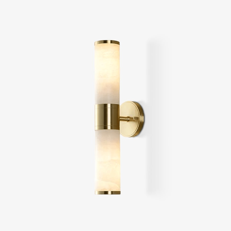 Kaia Minimalist Alabaster Wall Lamp - Blowlighting