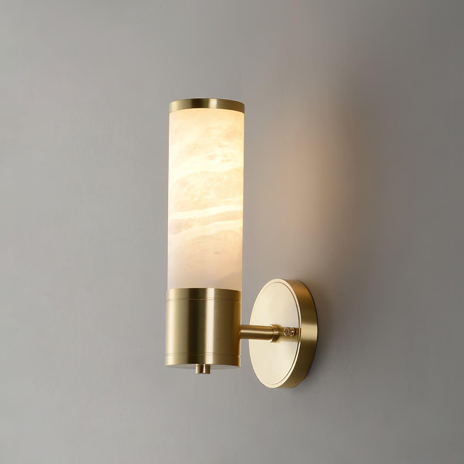 Kaia Minimalist Alabaster Wall Lamp - Blowlighting