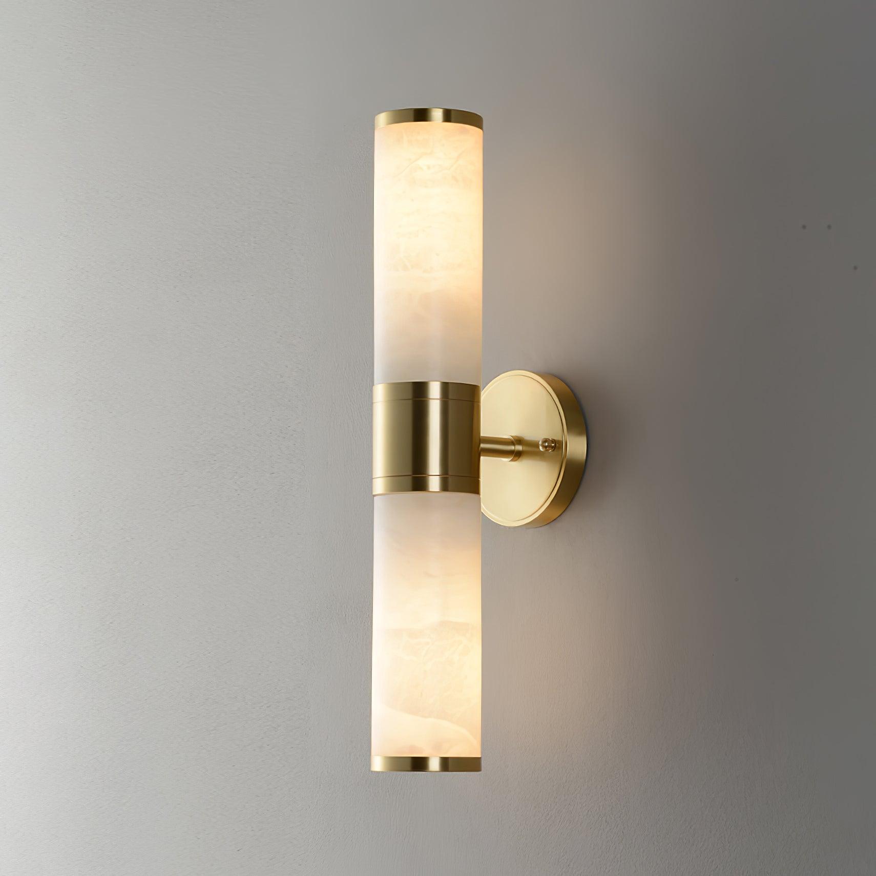 Kaia Minimalist Alabaster Wall Lamp - Blowlighting
