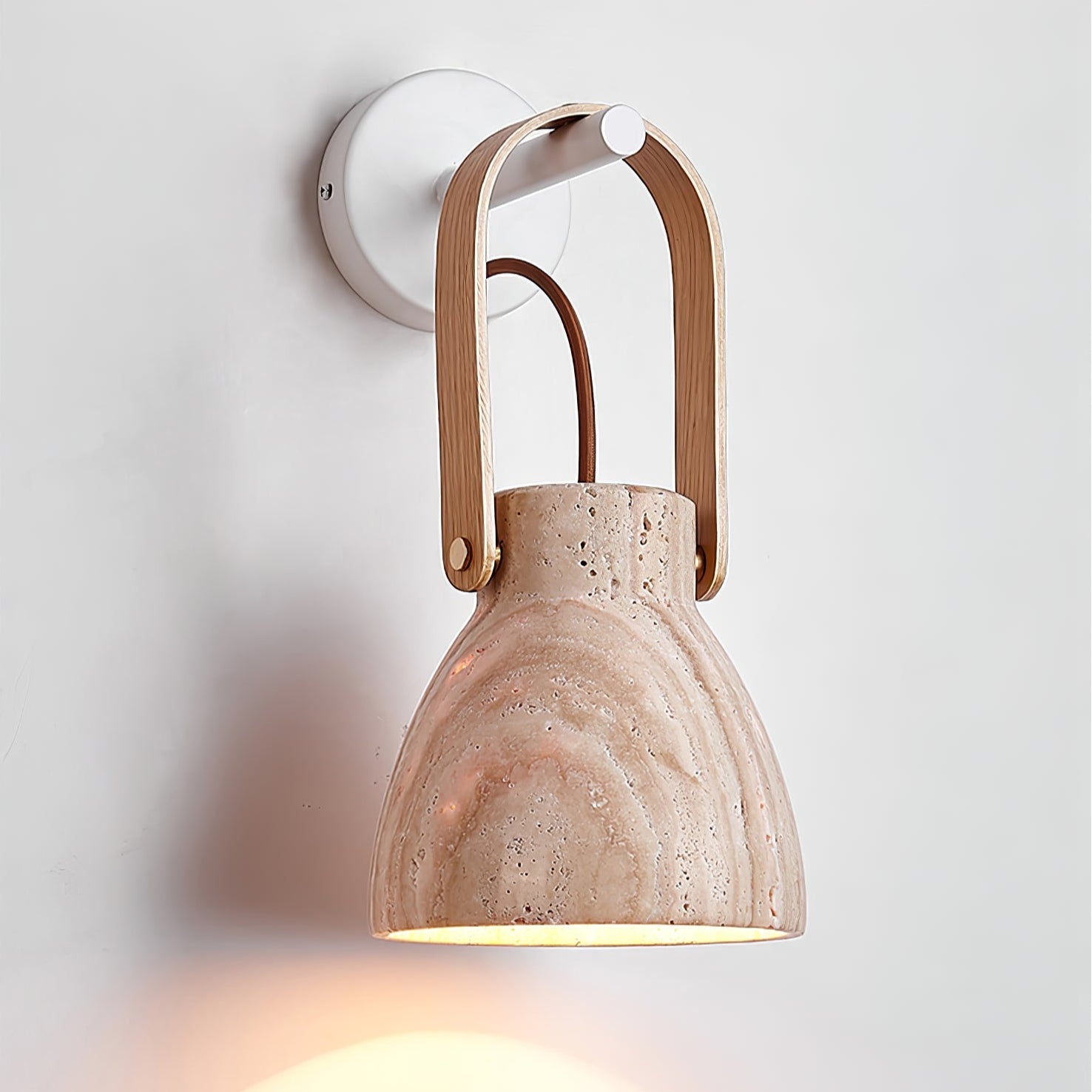 Travertine Lantern Wall Light - Blowlighting