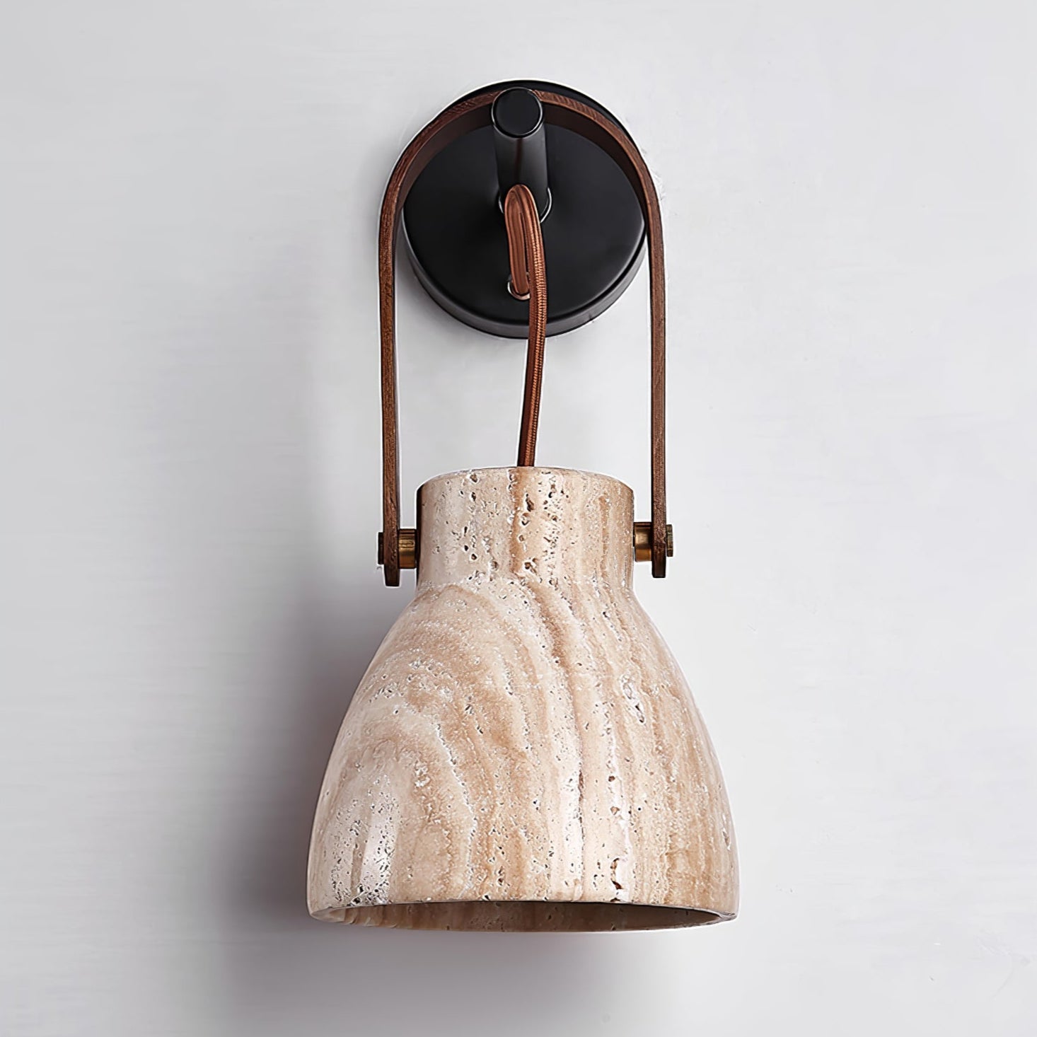 Travertine Lantern Wall Light - Blowlighting