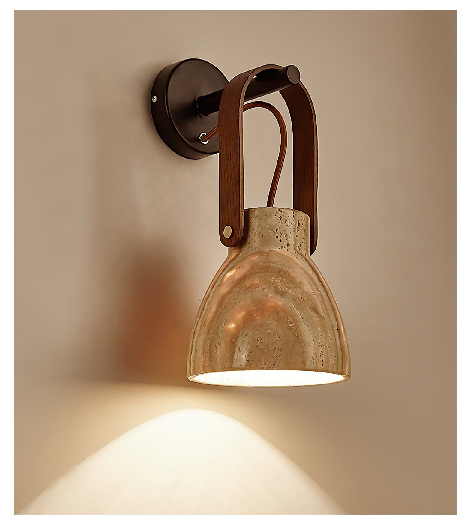 Travertine Lantern Wall Light - Blowlighting