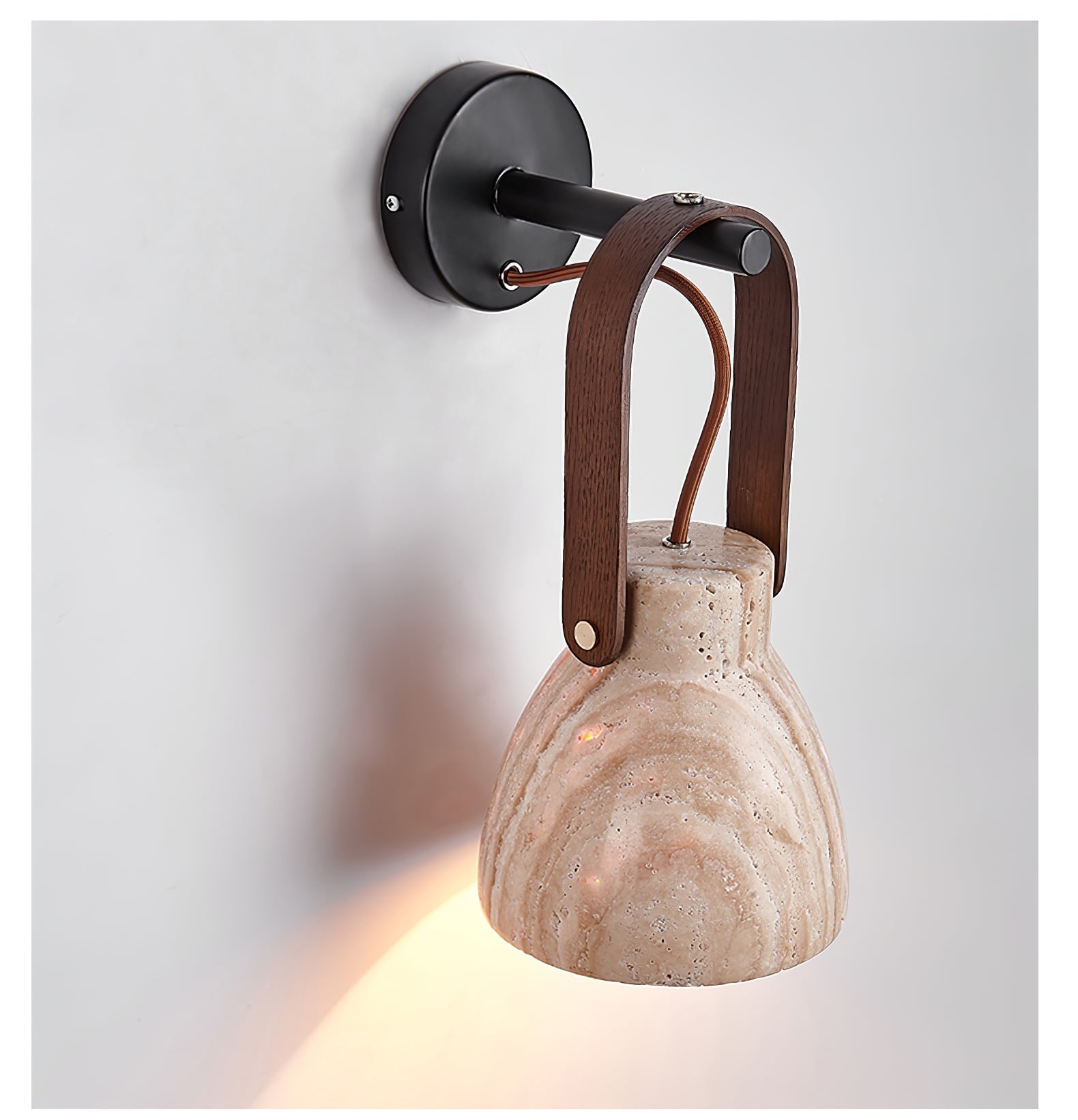 Travertine Lantern Wall Light - Blowlighting