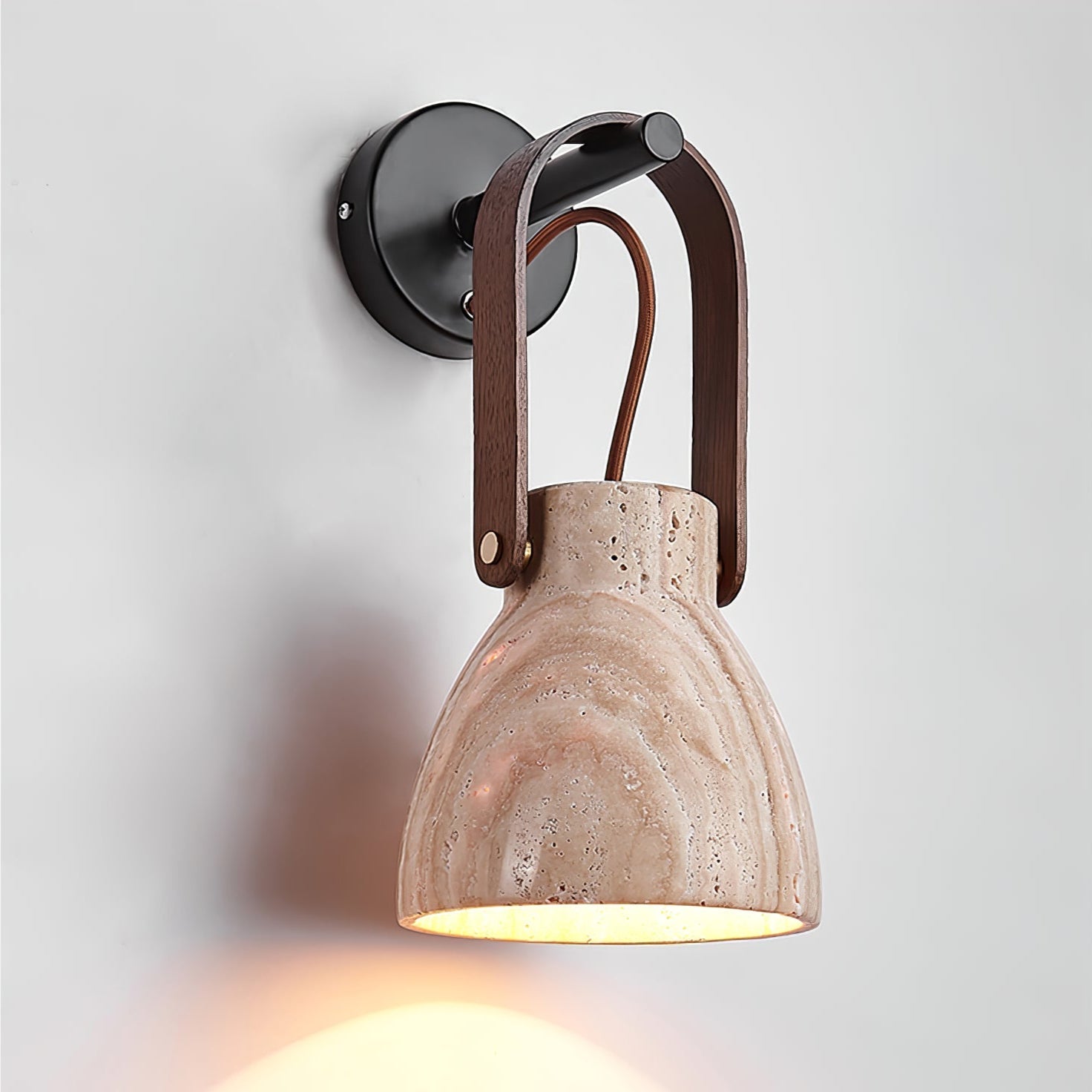 Travertine Lantern Wall Light - Blowlighting