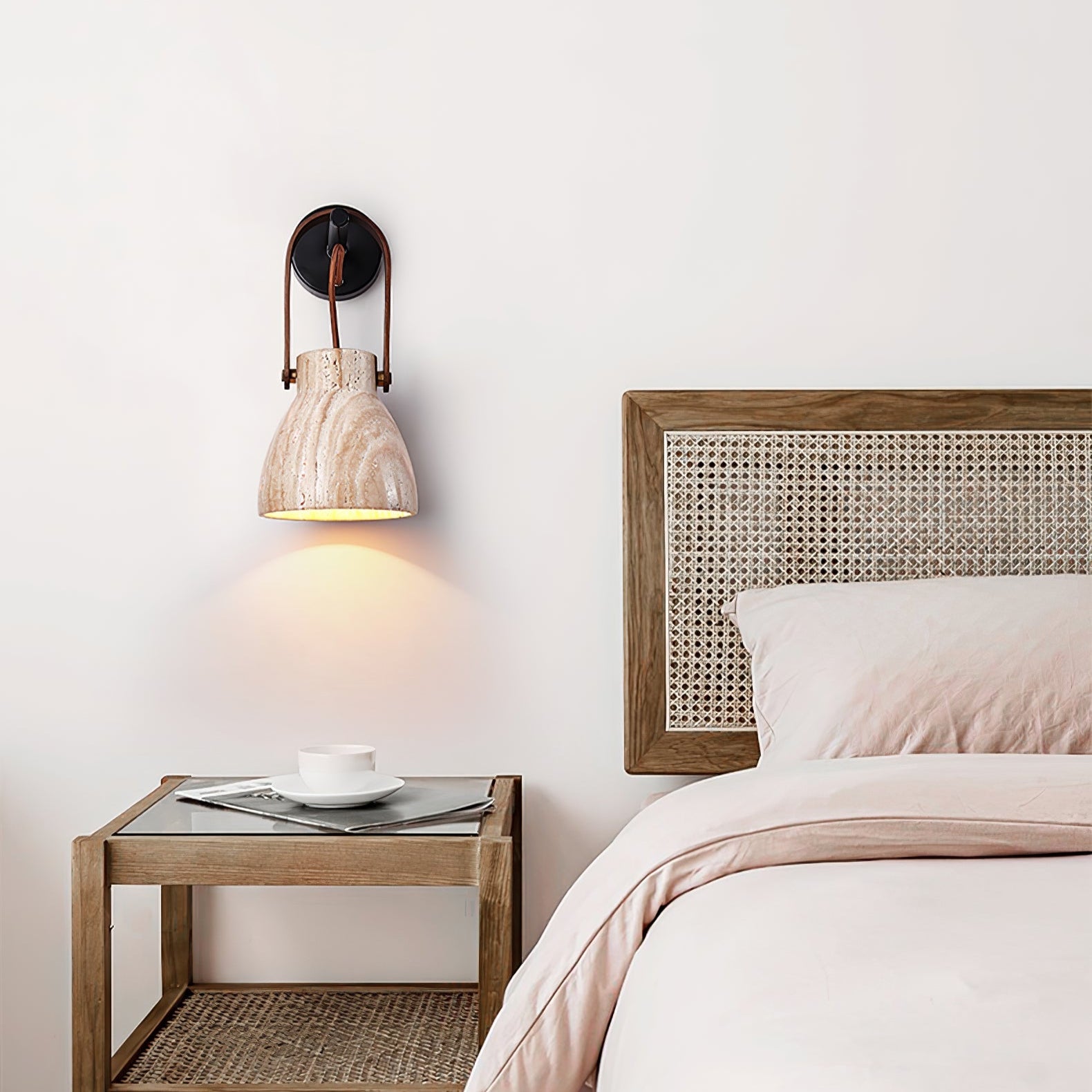 Travertine Lantern Wall Light - Blowlighting