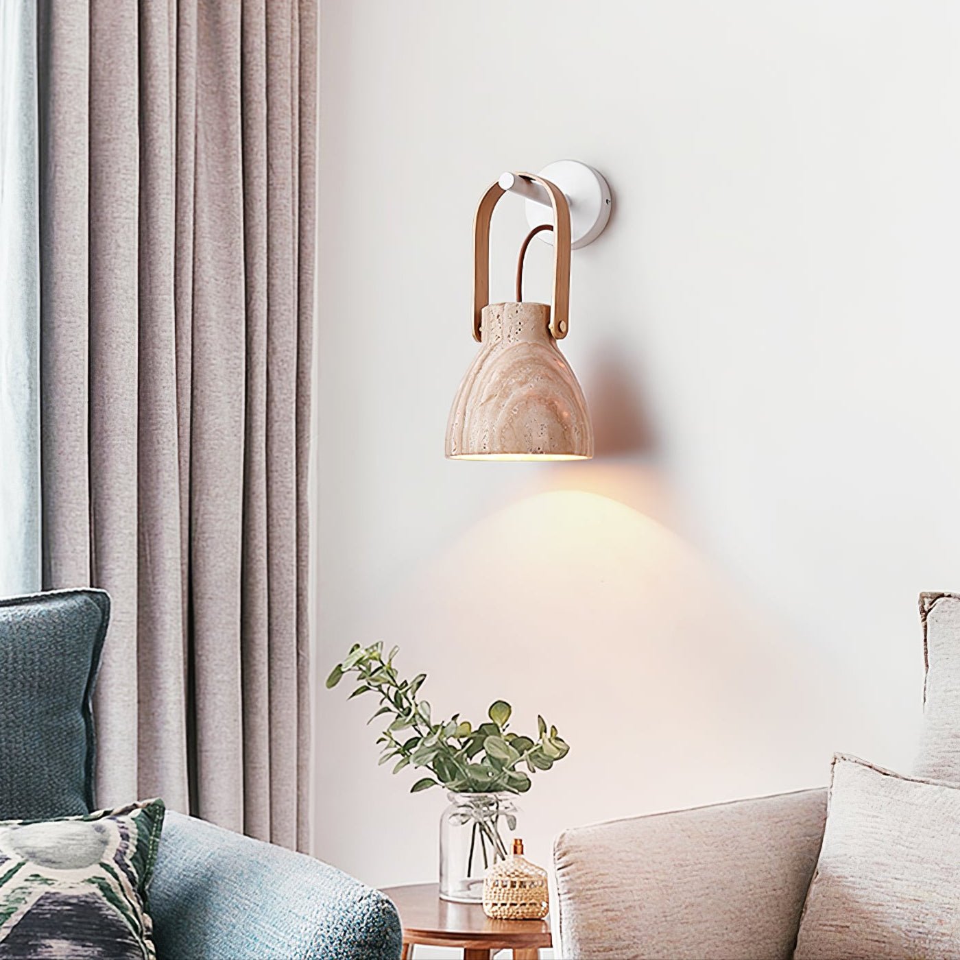 Travertine Lantern Wall Light - Blowlighting