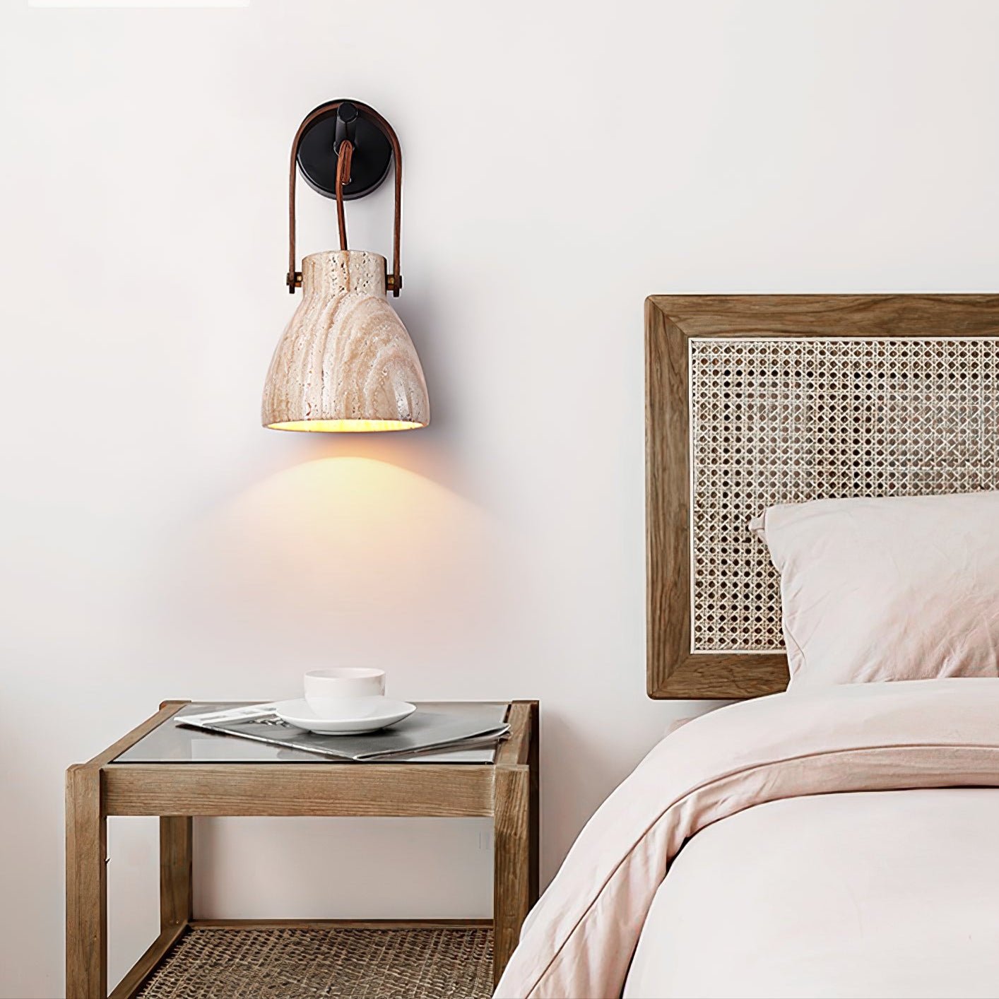 Travertine Lantern Wall Light - Blowlighting