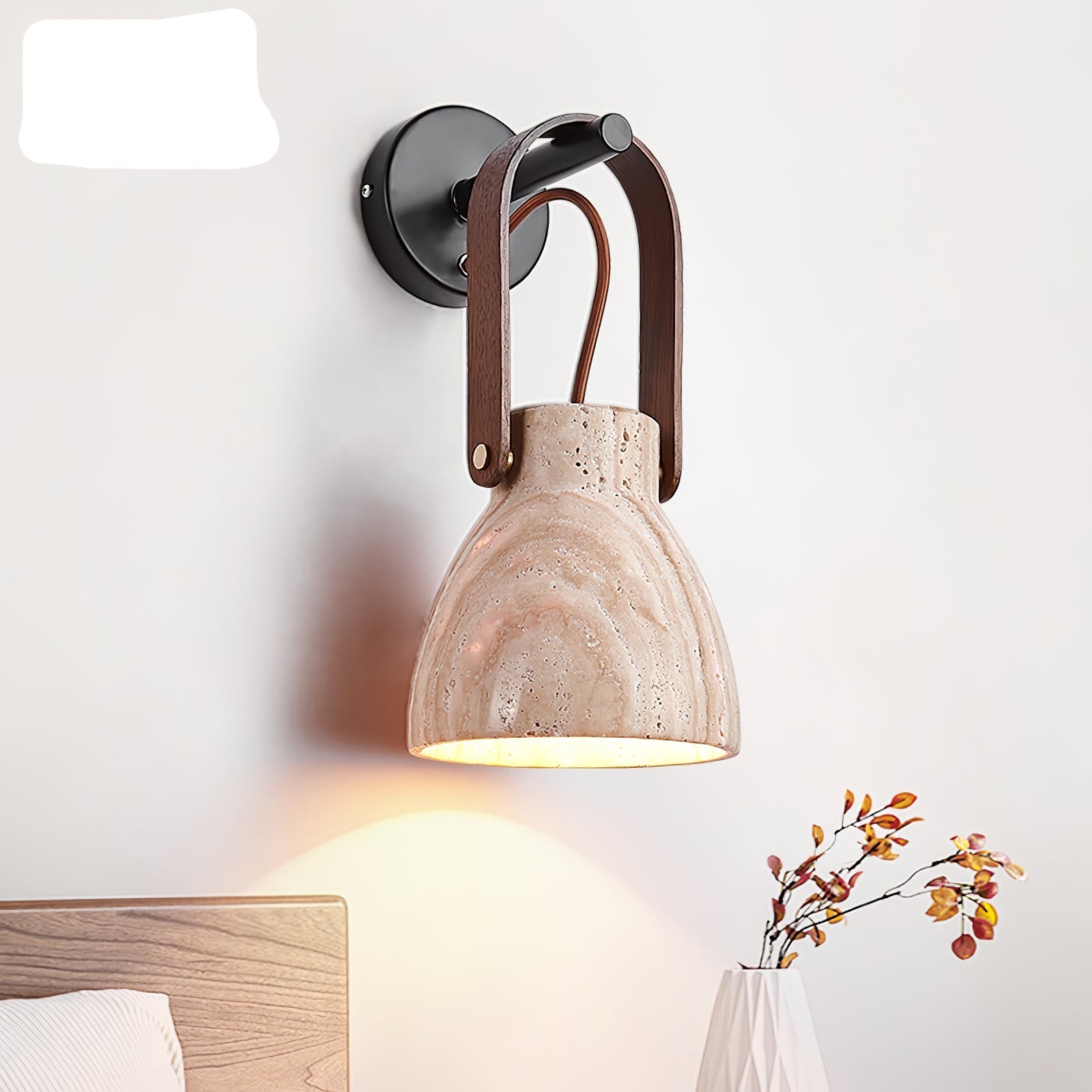 Travertine Lantern Wall Light - Blowlighting