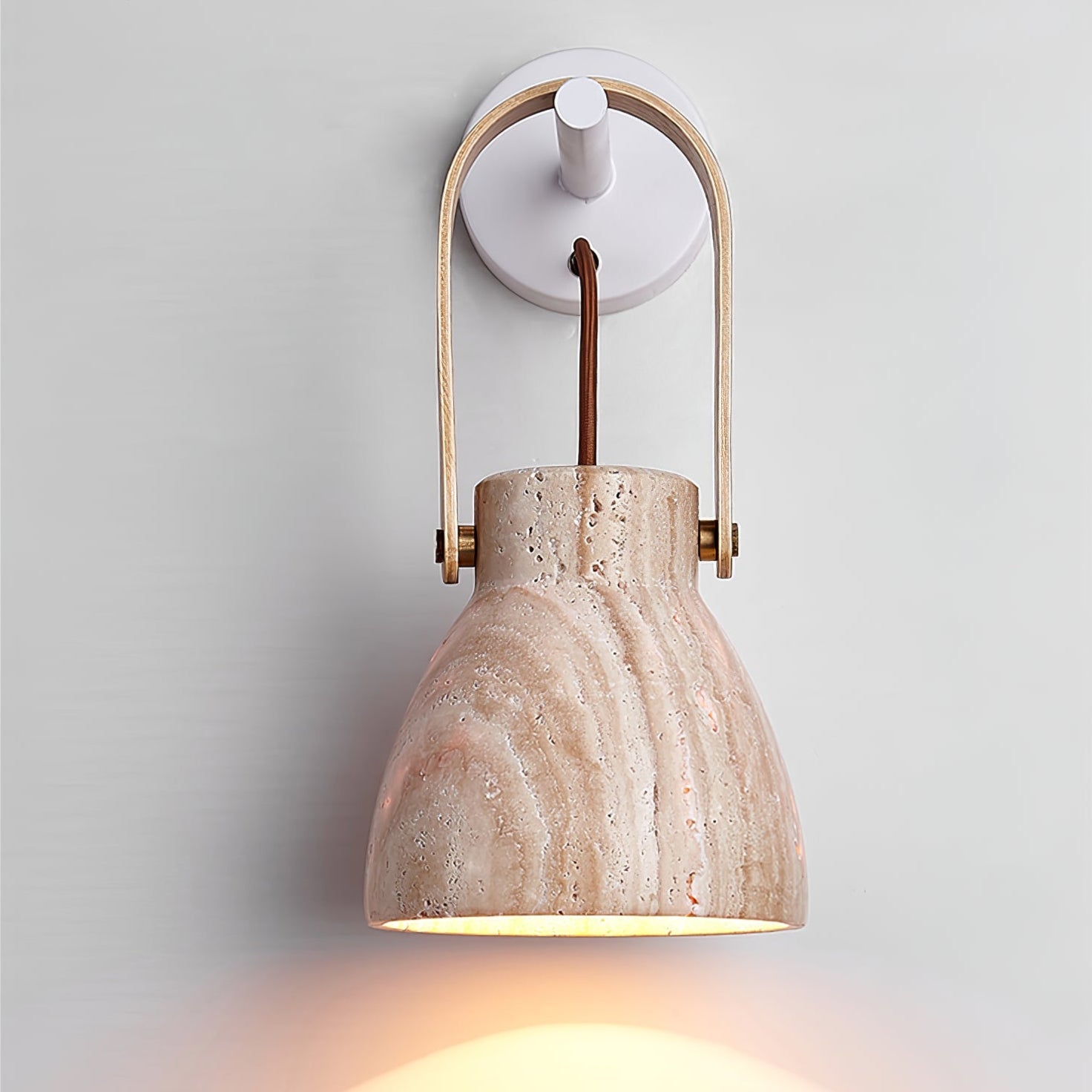Travertine Lantern Wall Light - Blowlighting