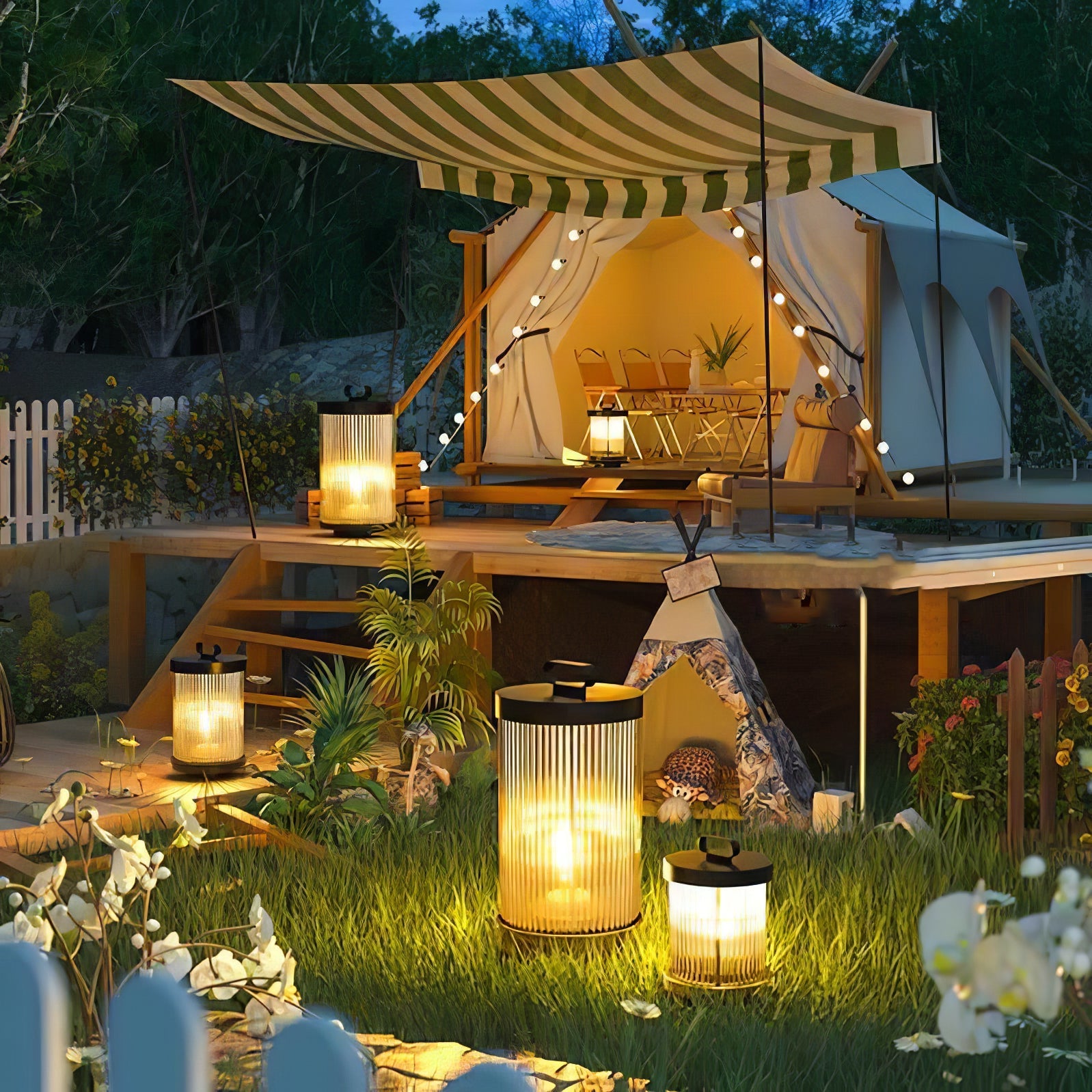 Lantern Garden Solar Outdoor Light - Blowlighting