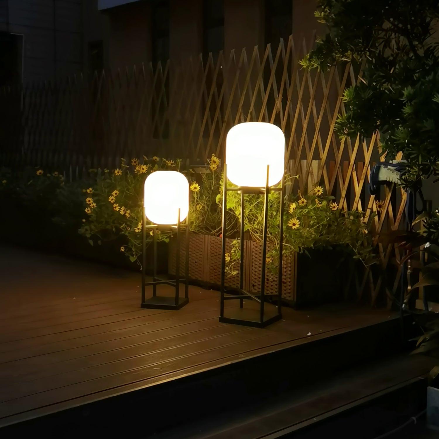 Lantern Outdoor Solar Floor Lamp - Blowlighting