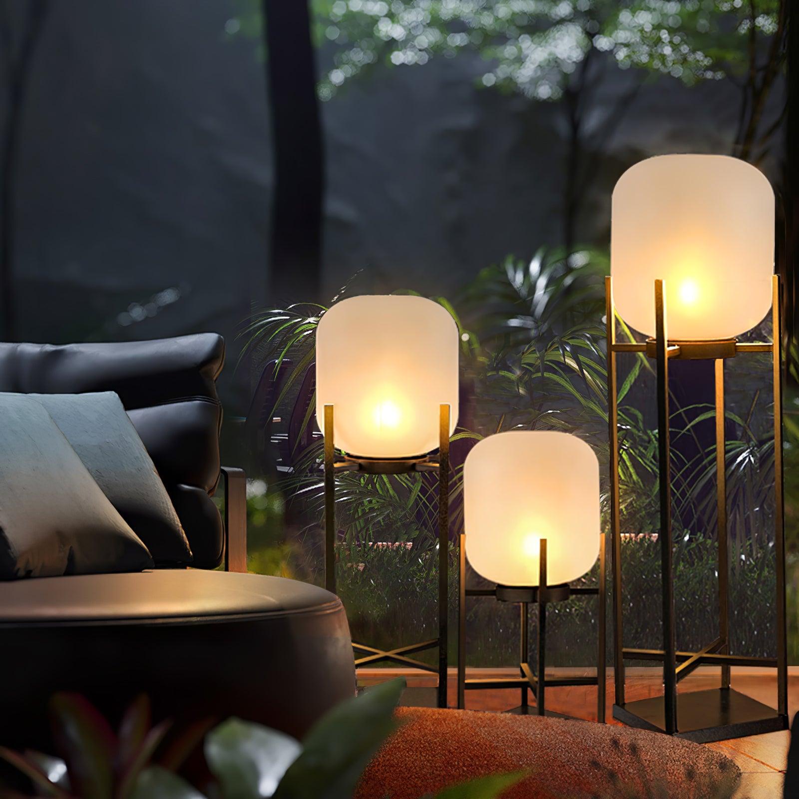 Lantern Outdoor Solar Floor Lamp - Blowlighting