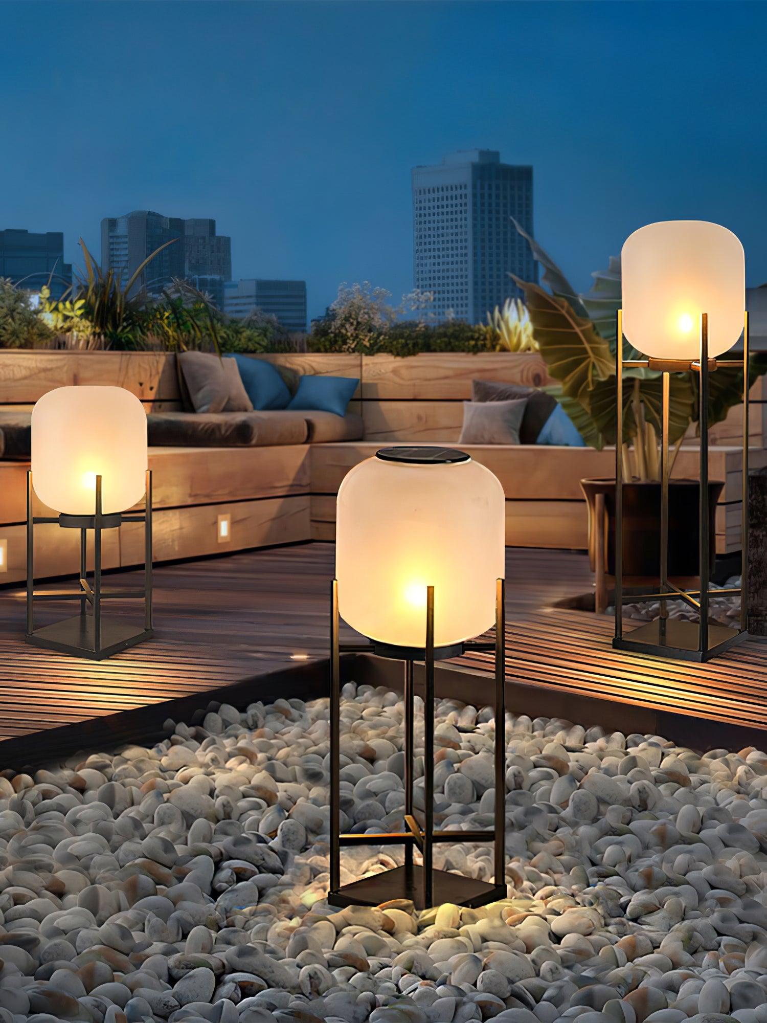 Lantern Outdoor Solar Floor Lamp - Blowlighting