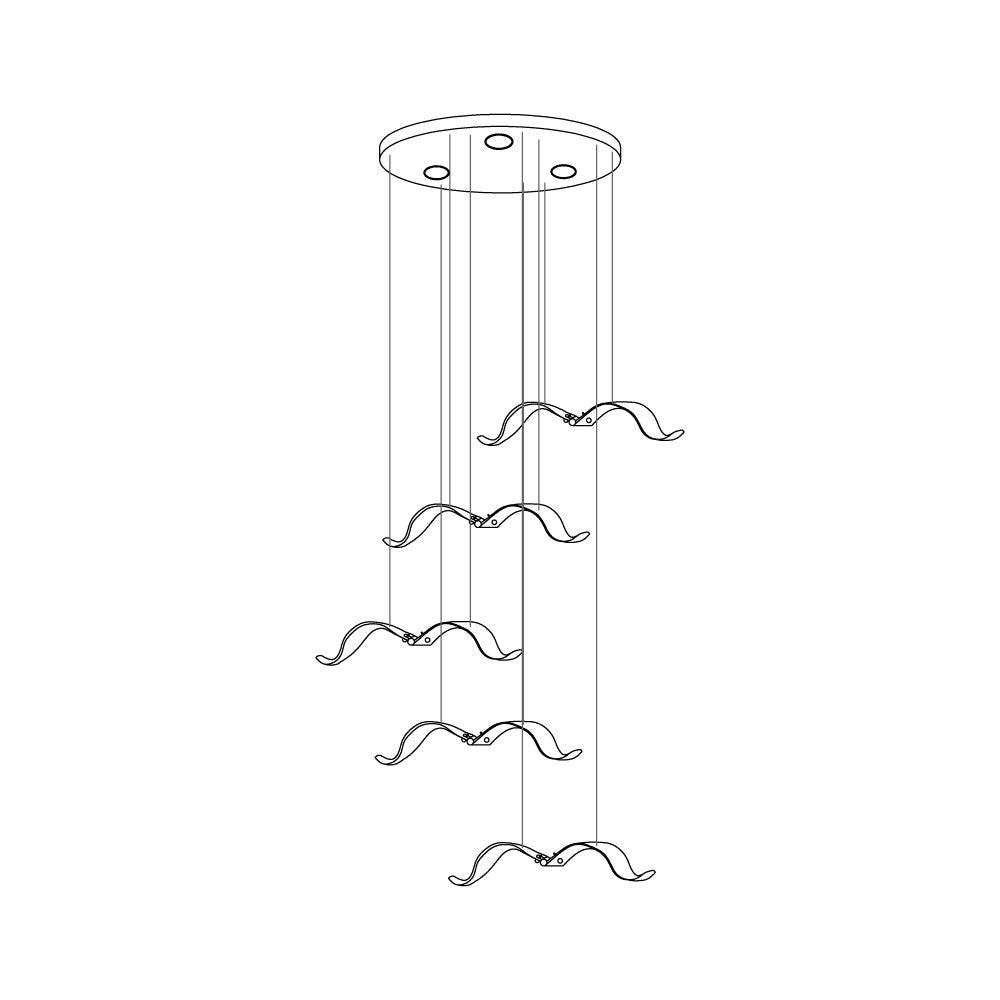 Acariel Luxury Large Seagull Glass Metal Chandelier - Blowlighting