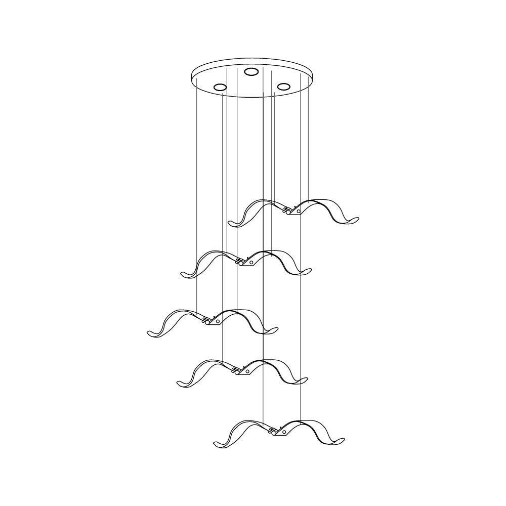 Acariel Luxury Large Seagull Glass Metal Chandelier - Blowlighting