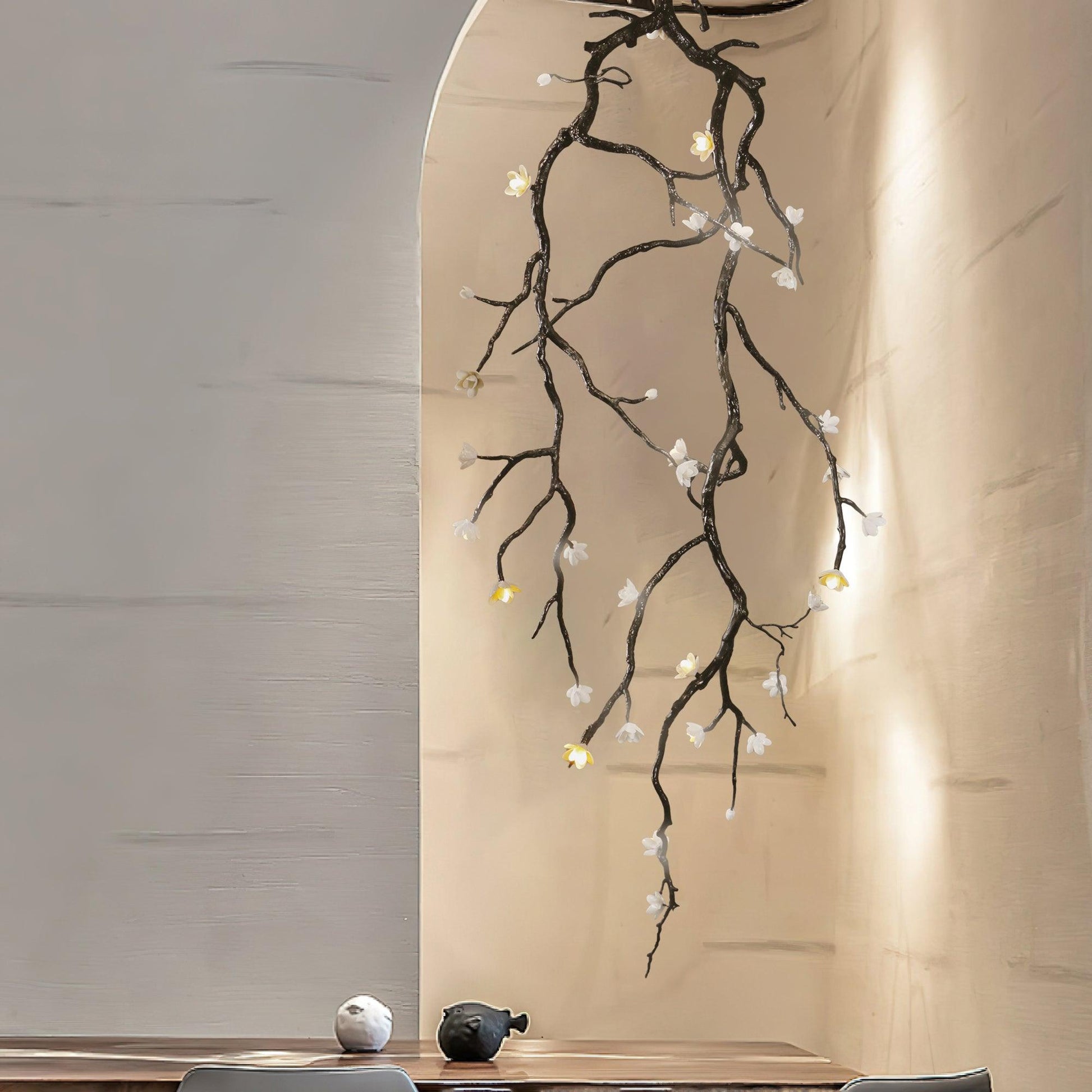 Large Long Branch Flower Chandelier - Blowlighting