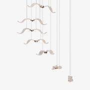 Acariel Luxury Large Seagull Glass Metal Chandelier - Blowlighting