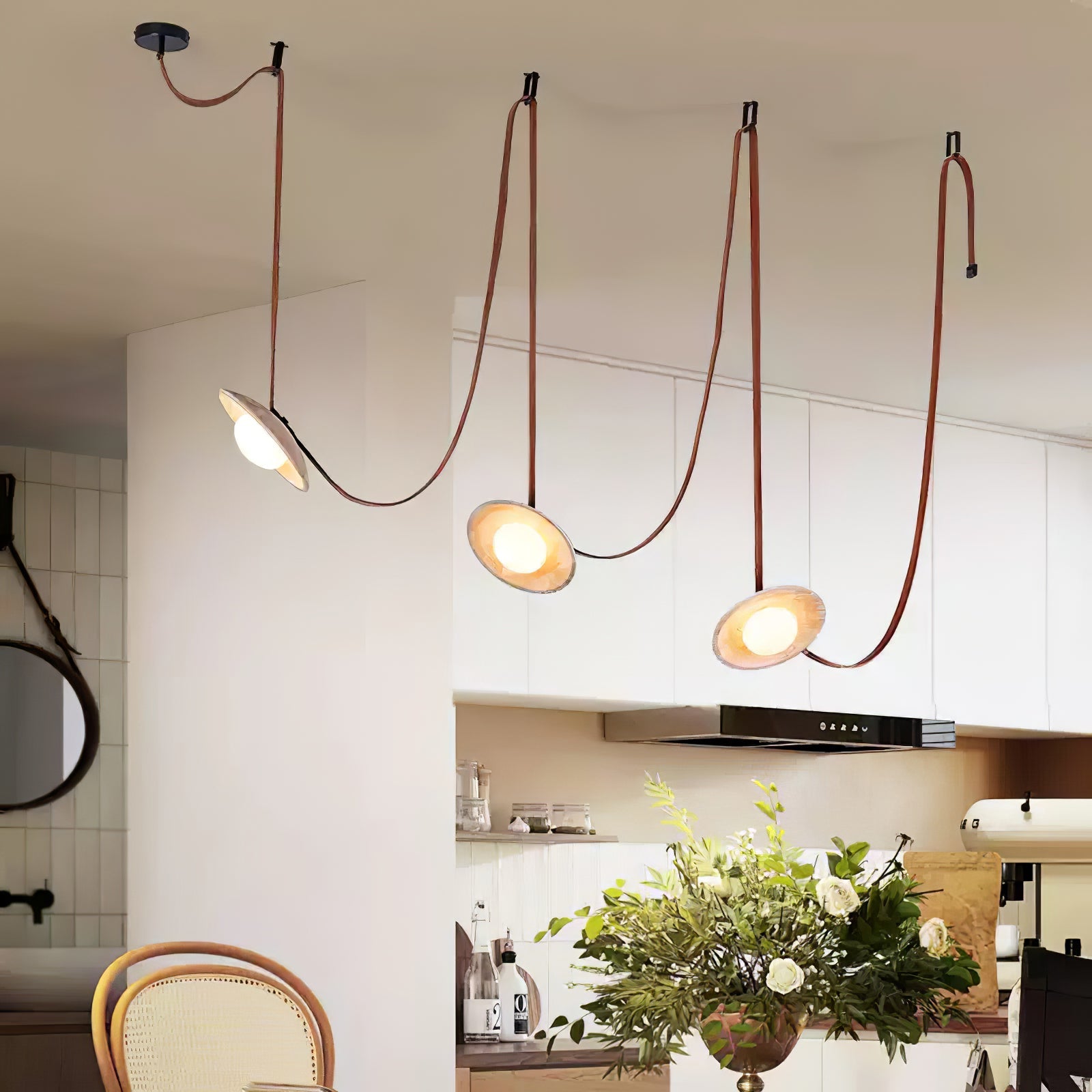 Ulsoryra Organic Travertine Pendant Light Cluster - Blowlighting