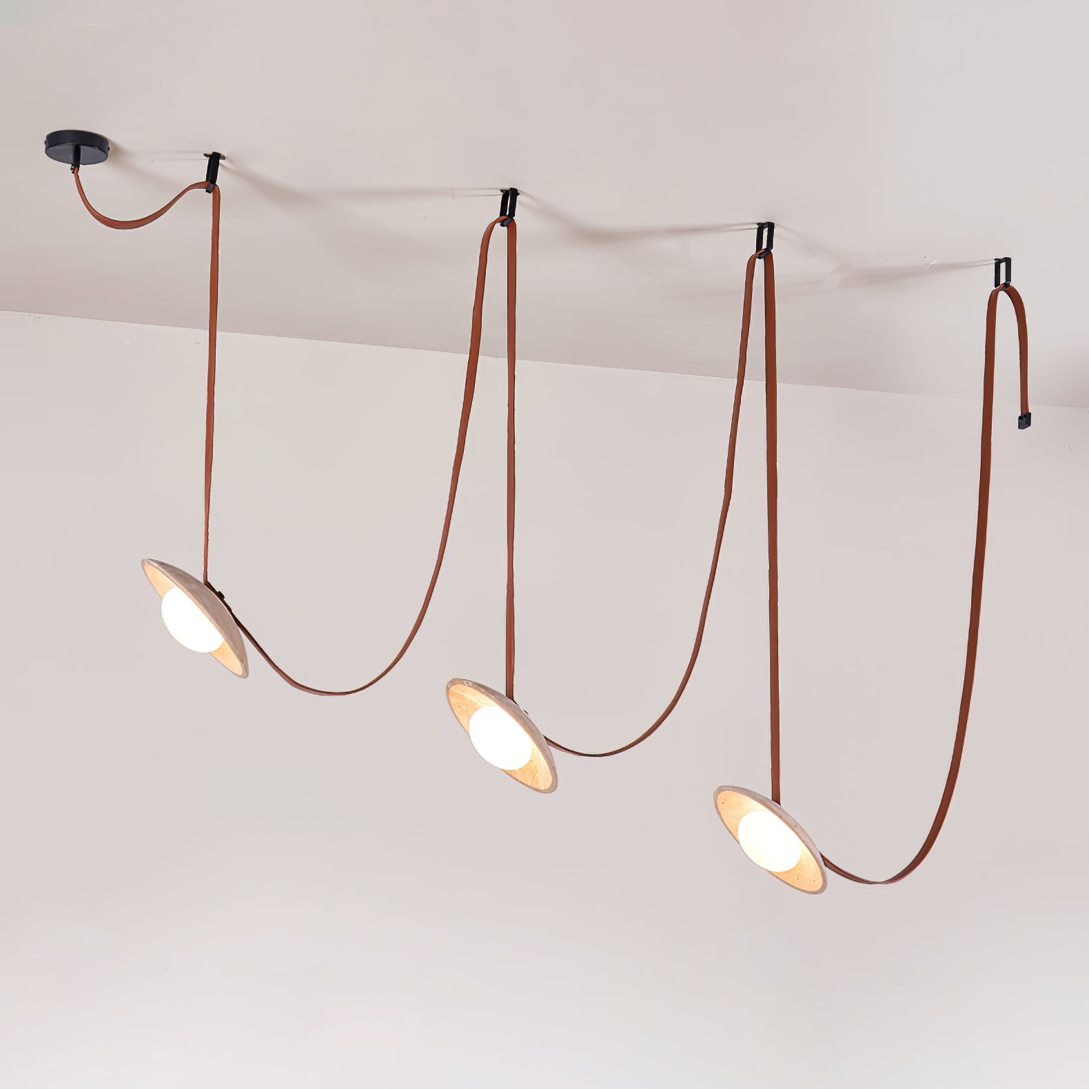 Ulsoryra Organic Travertine Pendant Light Cluster - Blowlighting