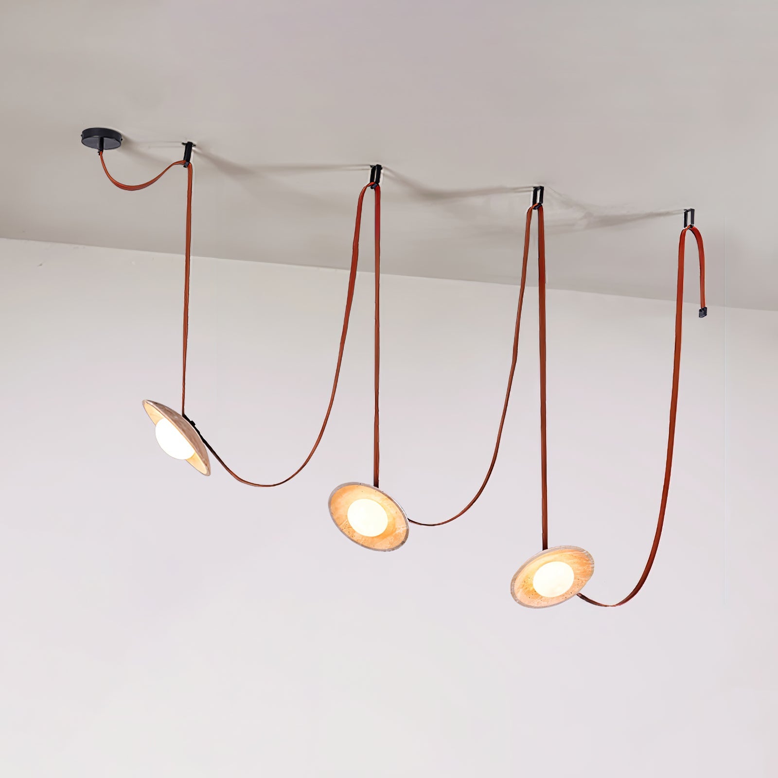 Ulsoryra Organic Travertine Pendant Light Cluster - Blowlighting