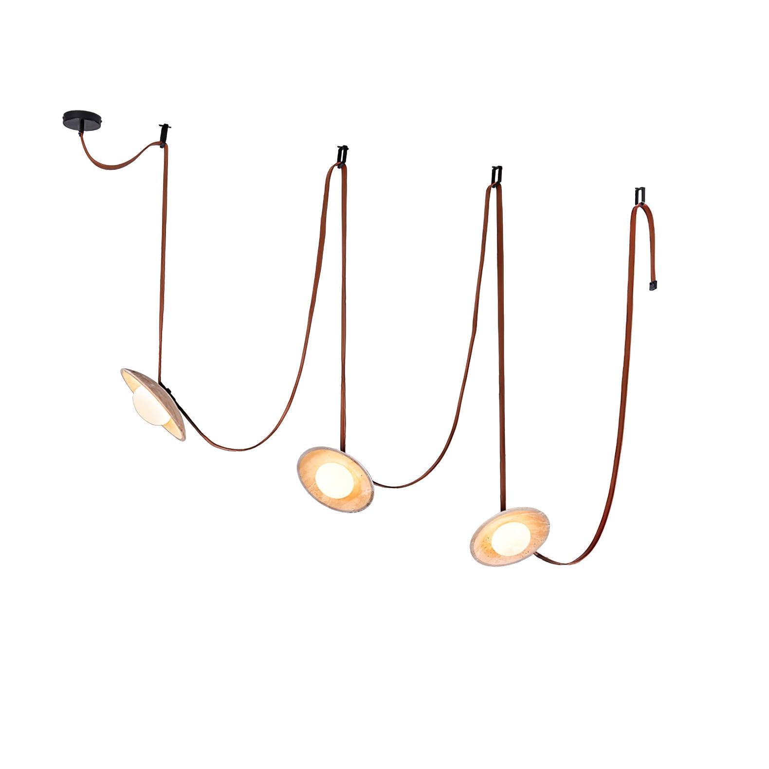 Ulsoryra Organic Travertine Pendant Light Cluster - Blowlighting
