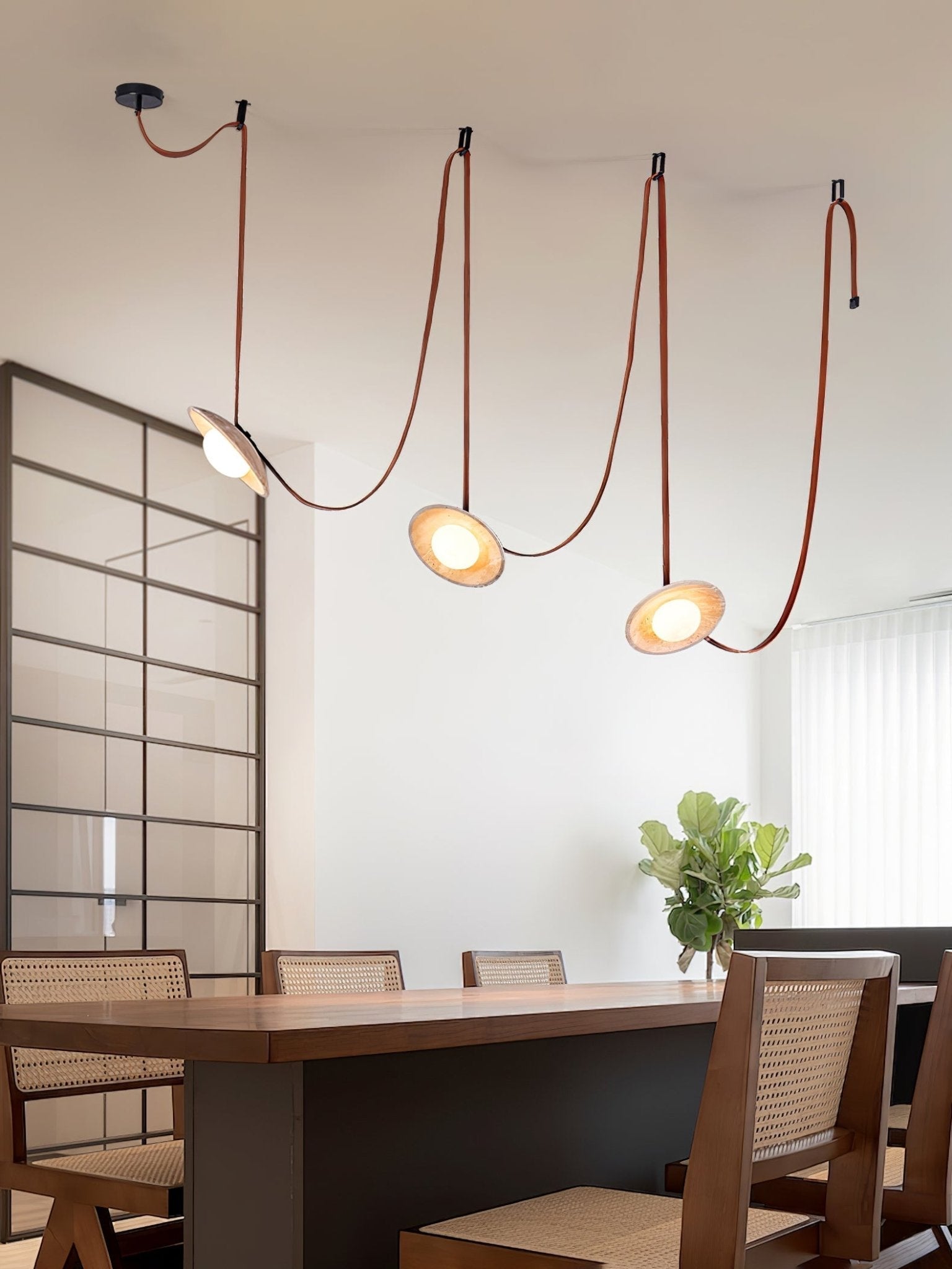Ulsoryra Organic Travertine Pendant Light Cluster - Blowlighting
