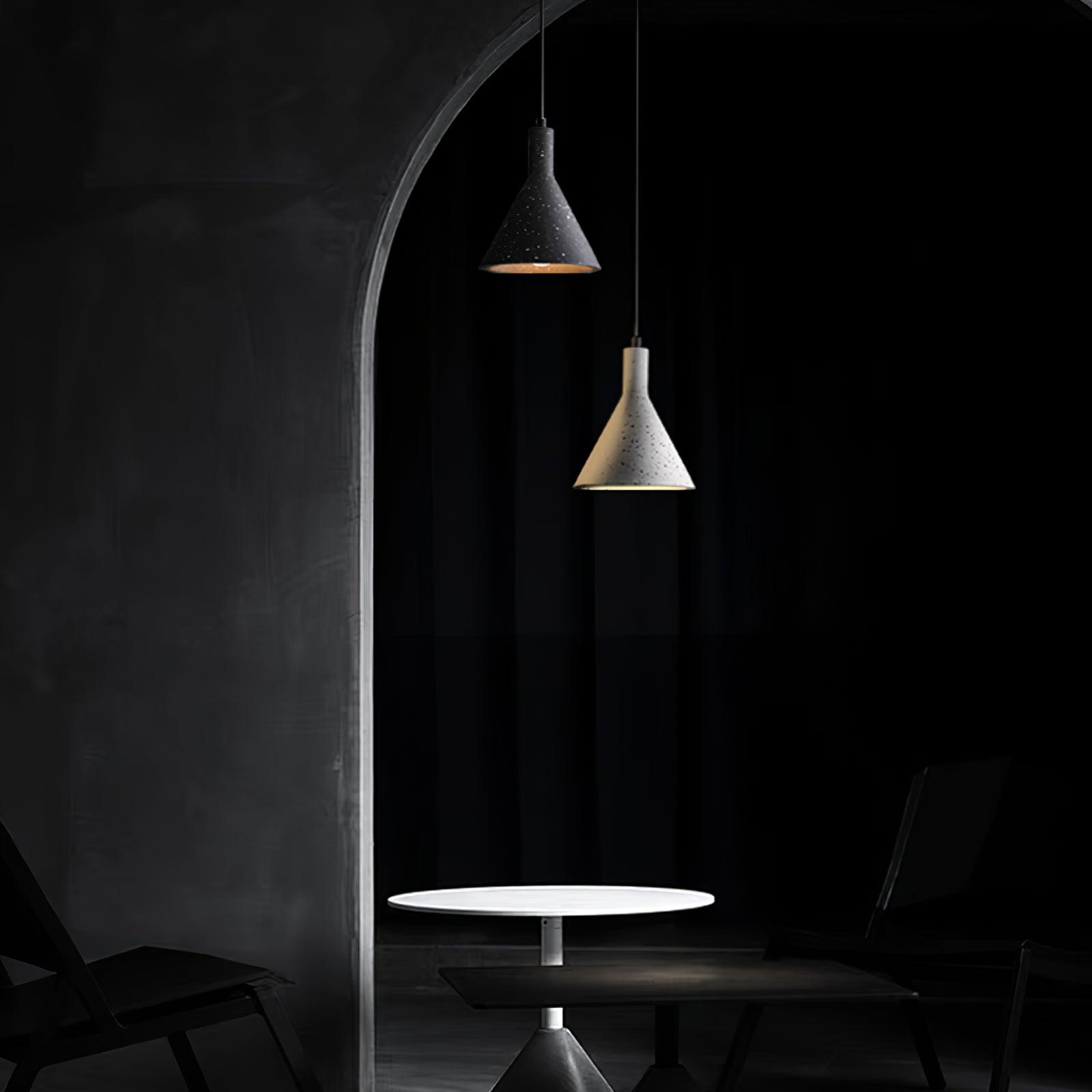 Aurshaor Minimalist Concrete Pendant Light - Blowlighting